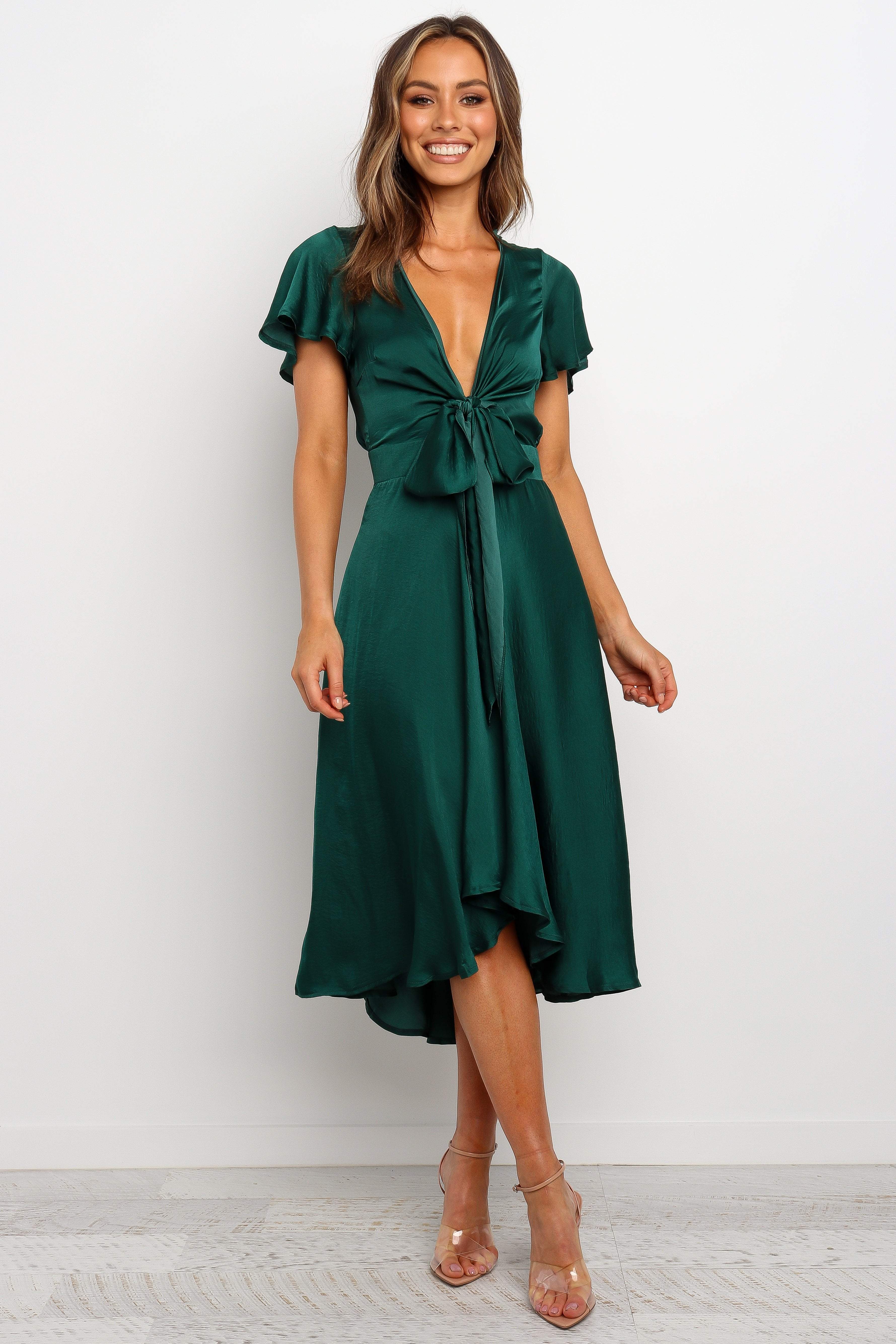 Montrose Dress - Emerald-Aur Fashion