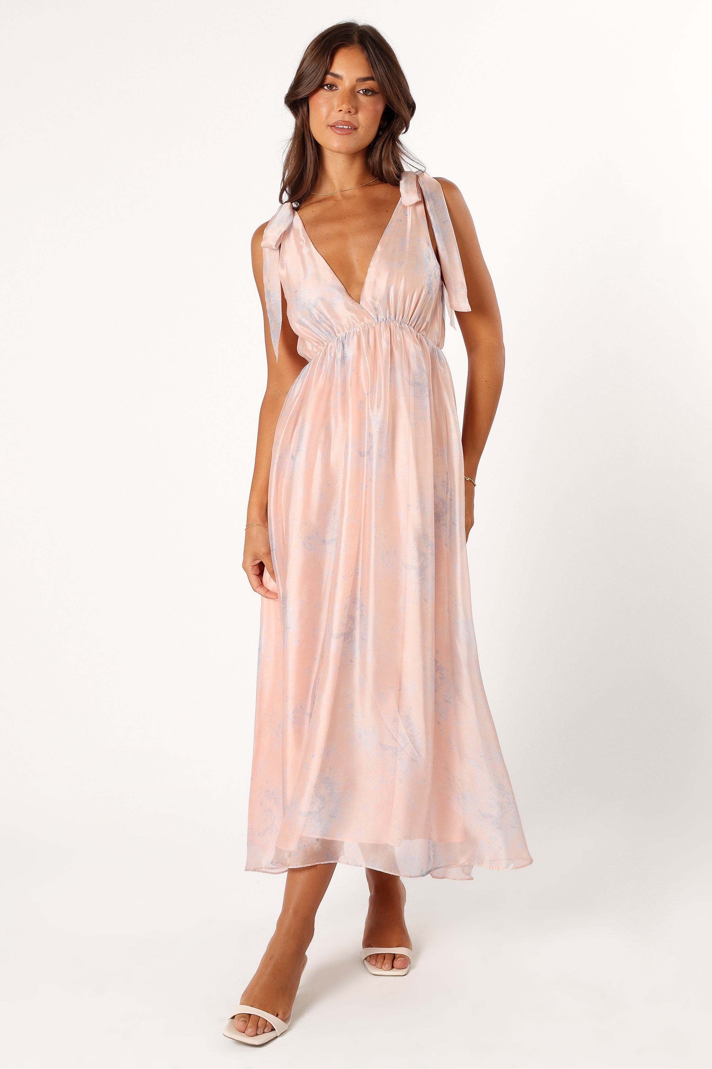 Perla Maxi Dress - Blush/Blue-Aur Fashion