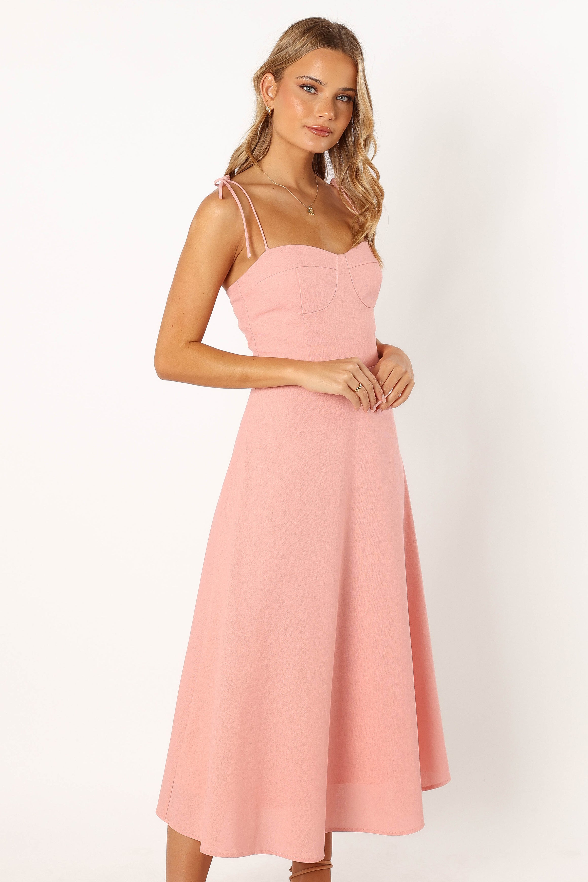 Remi Midi Dress - Soft Rose-Aur Fashion