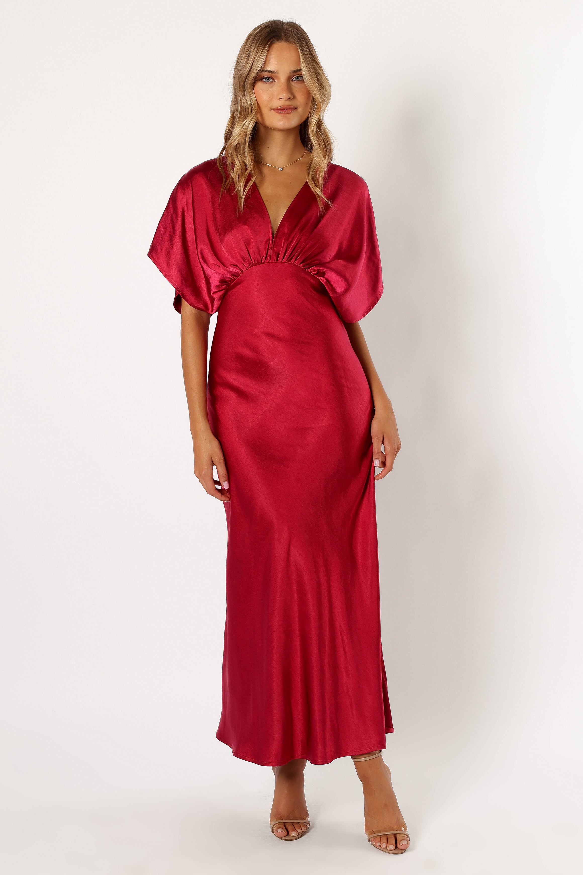 Ricki Maxi Dress - Ruby Wine-Aur Fashion