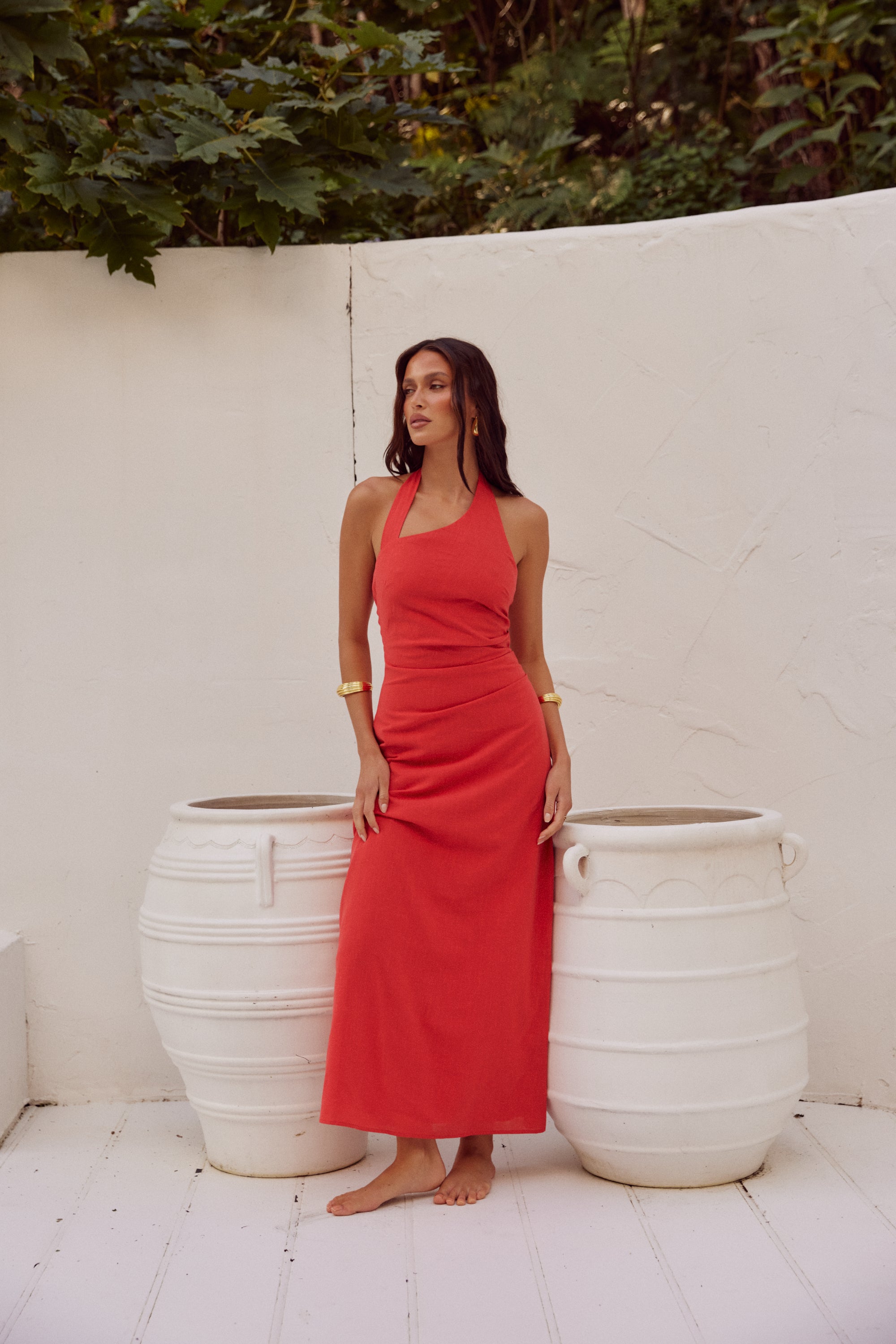 Saphira Long Midi Dress - Jaffa-Aur Fashion