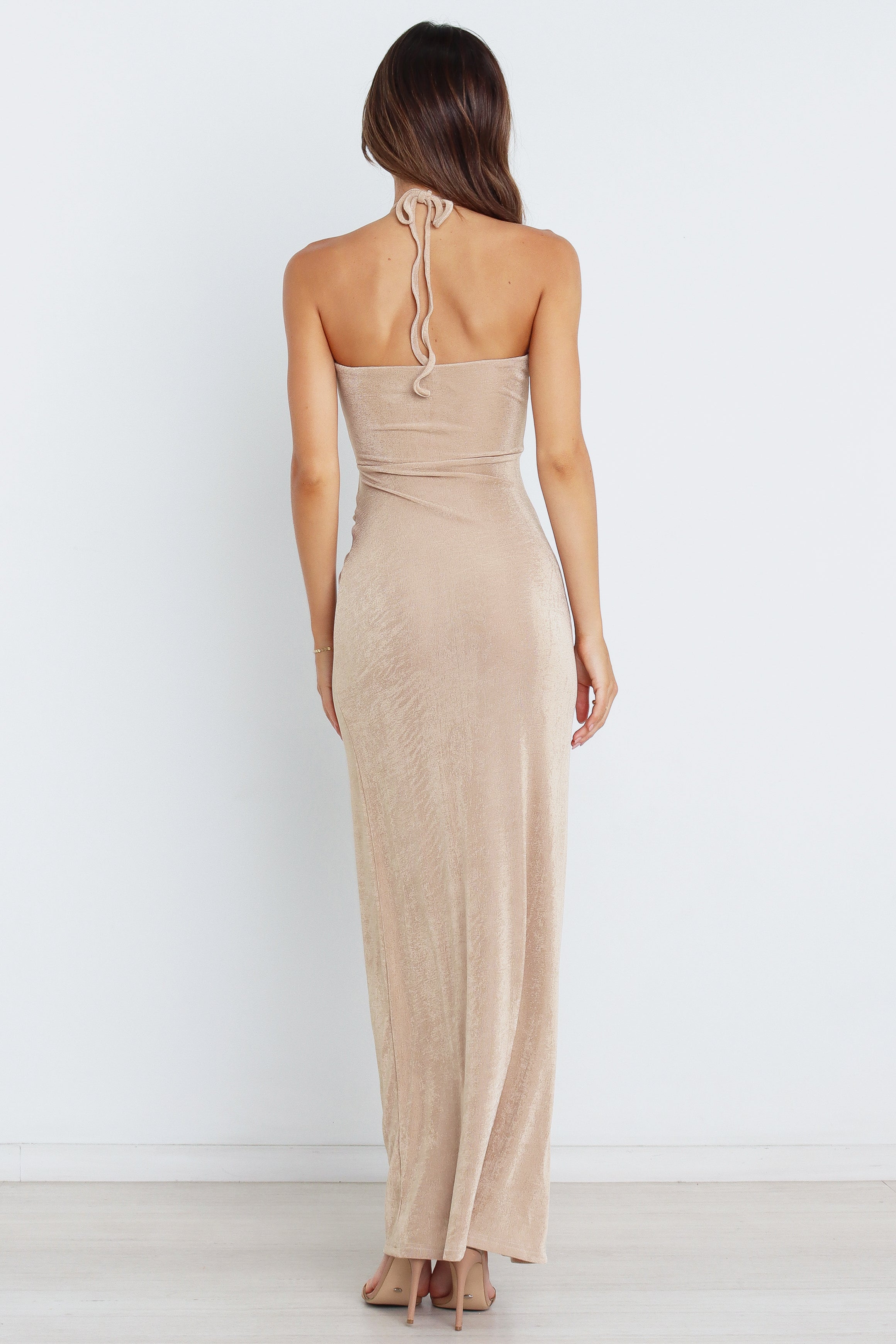 Scarlette Dress - Gold-Aur Fashion