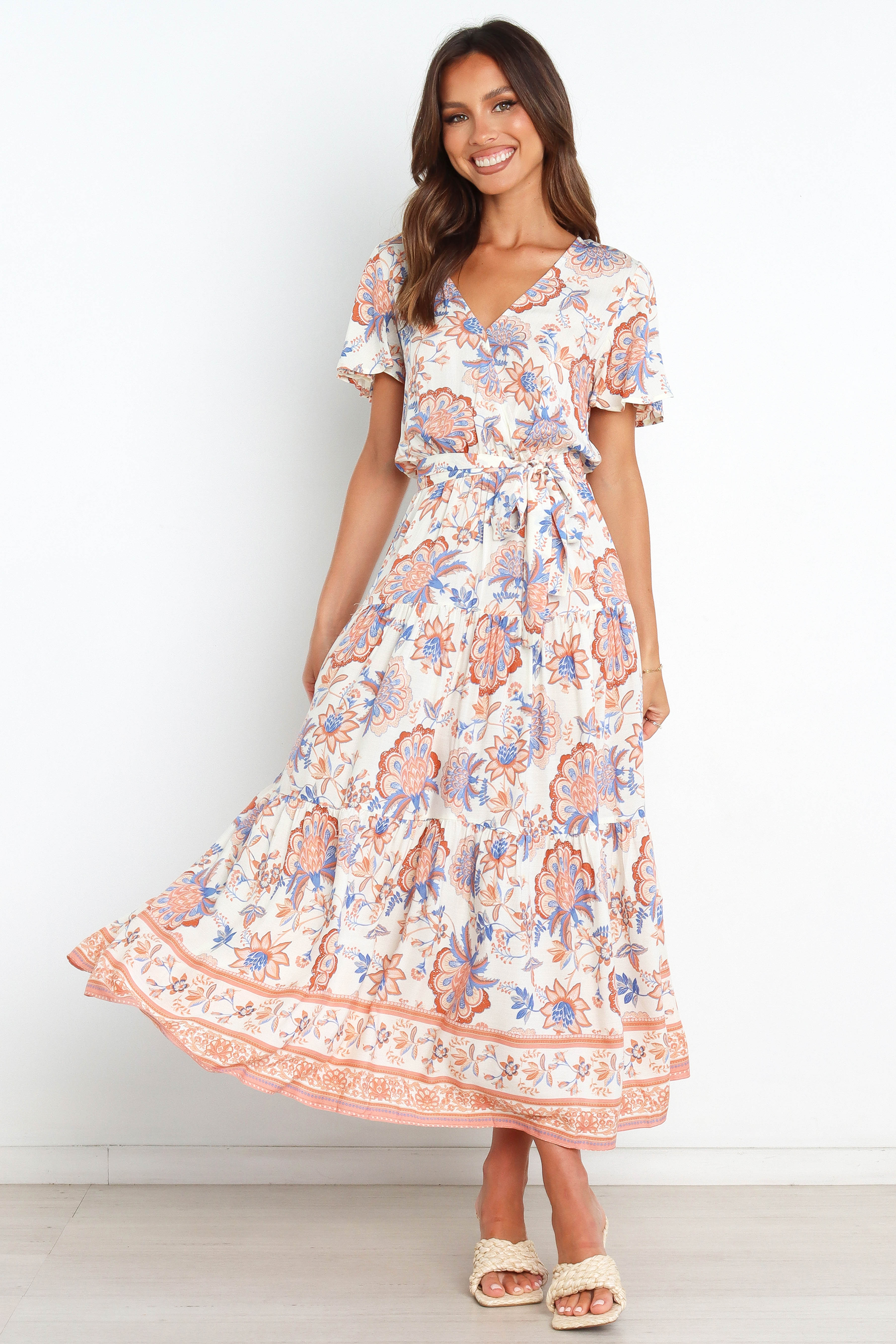 Signal Dress - Cream-Aur Fashion