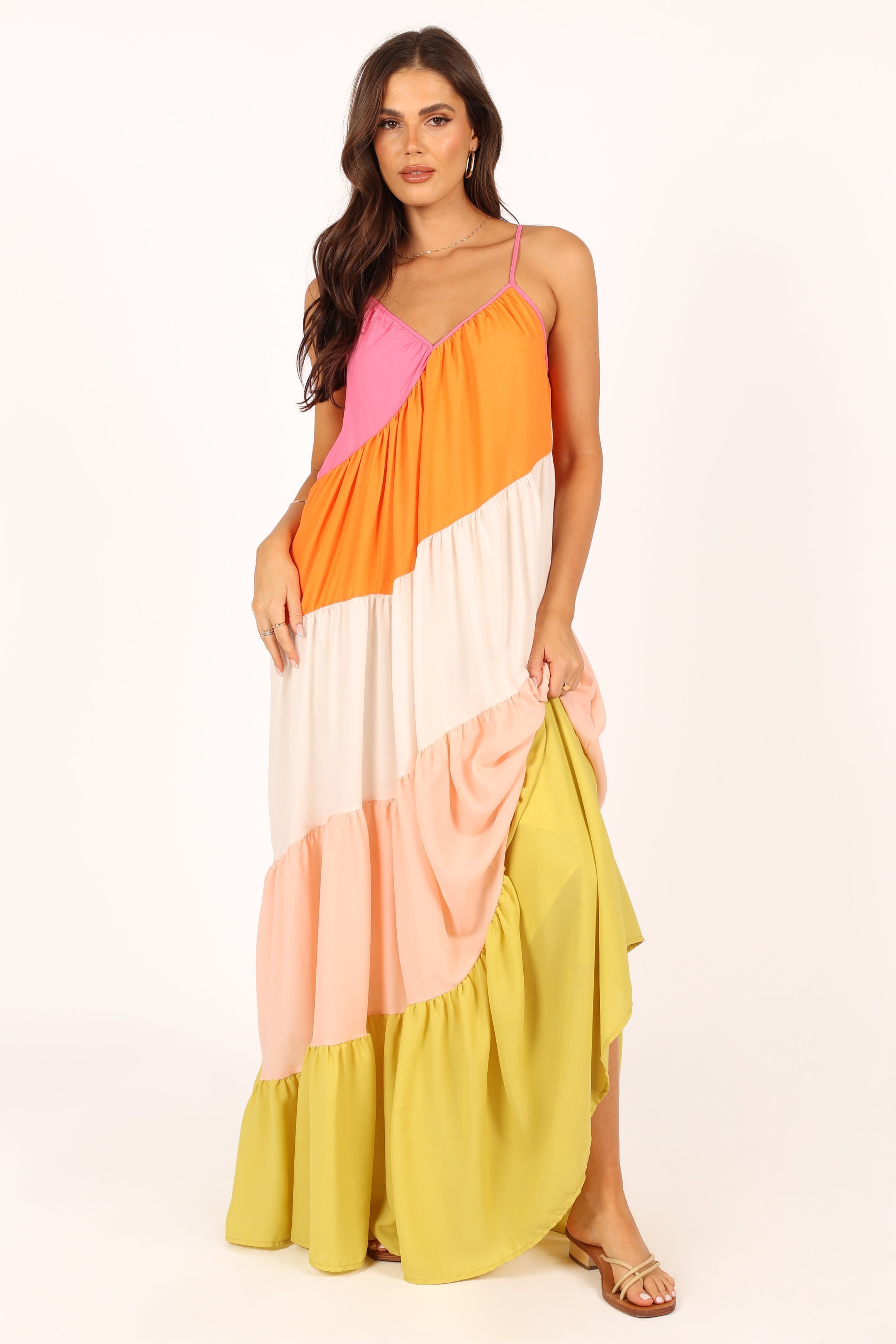 Tallulah Tiered Maxi Dress - Multi-Aur Fashion