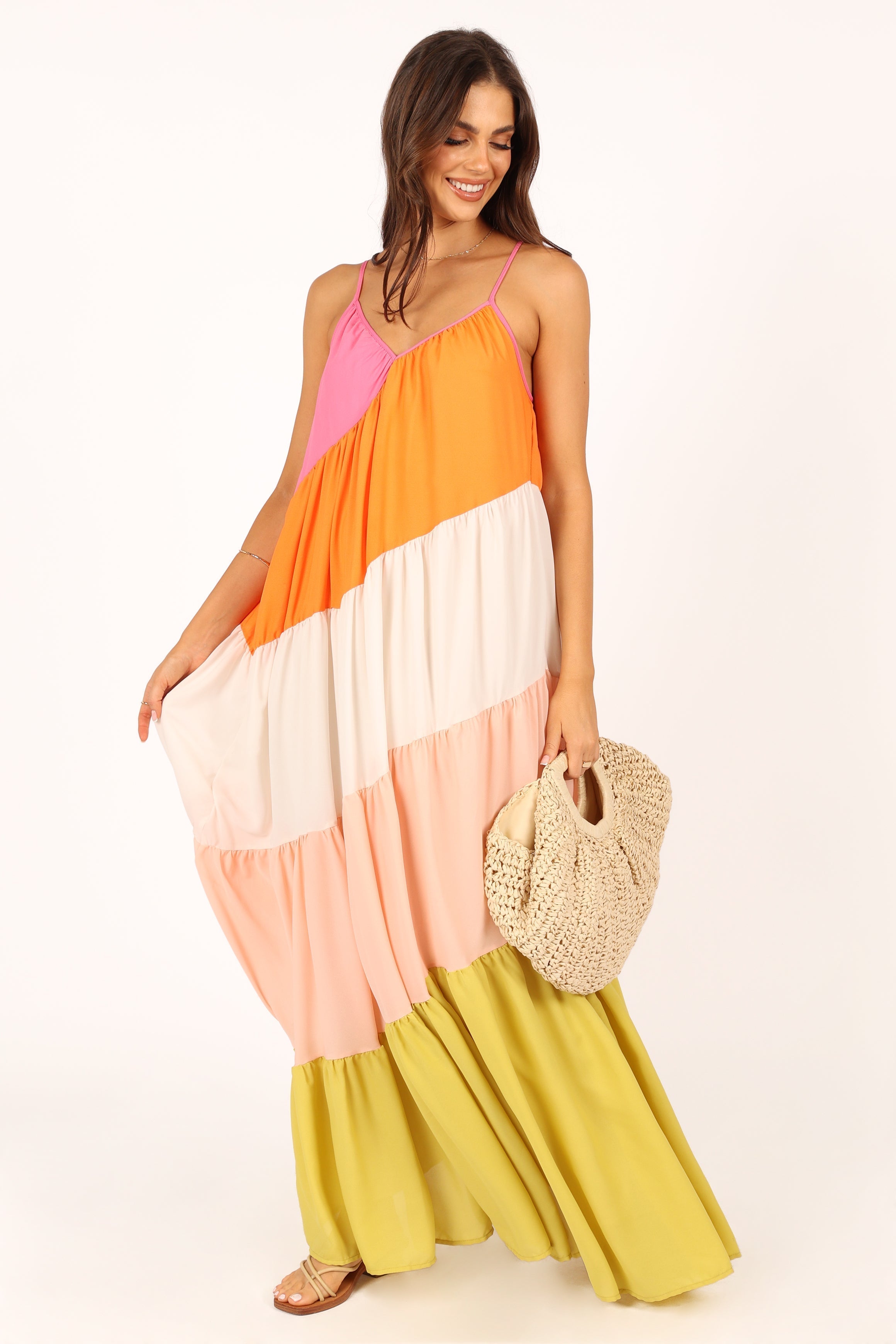 Tallulah Tiered Maxi Dress - Multi-Aur Fashion