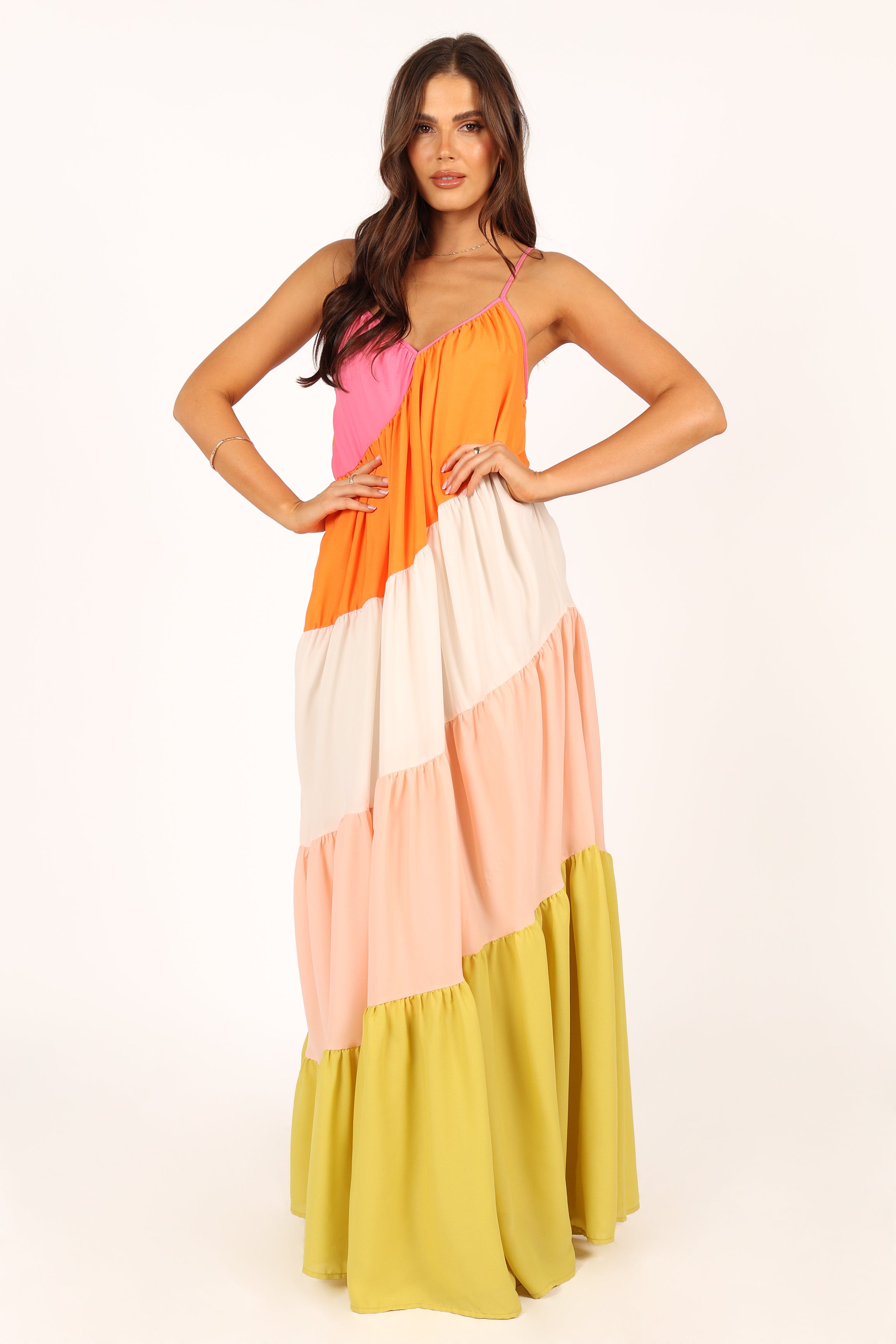 Tallulah Tiered Maxi Dress - Multi-Aur Fashion