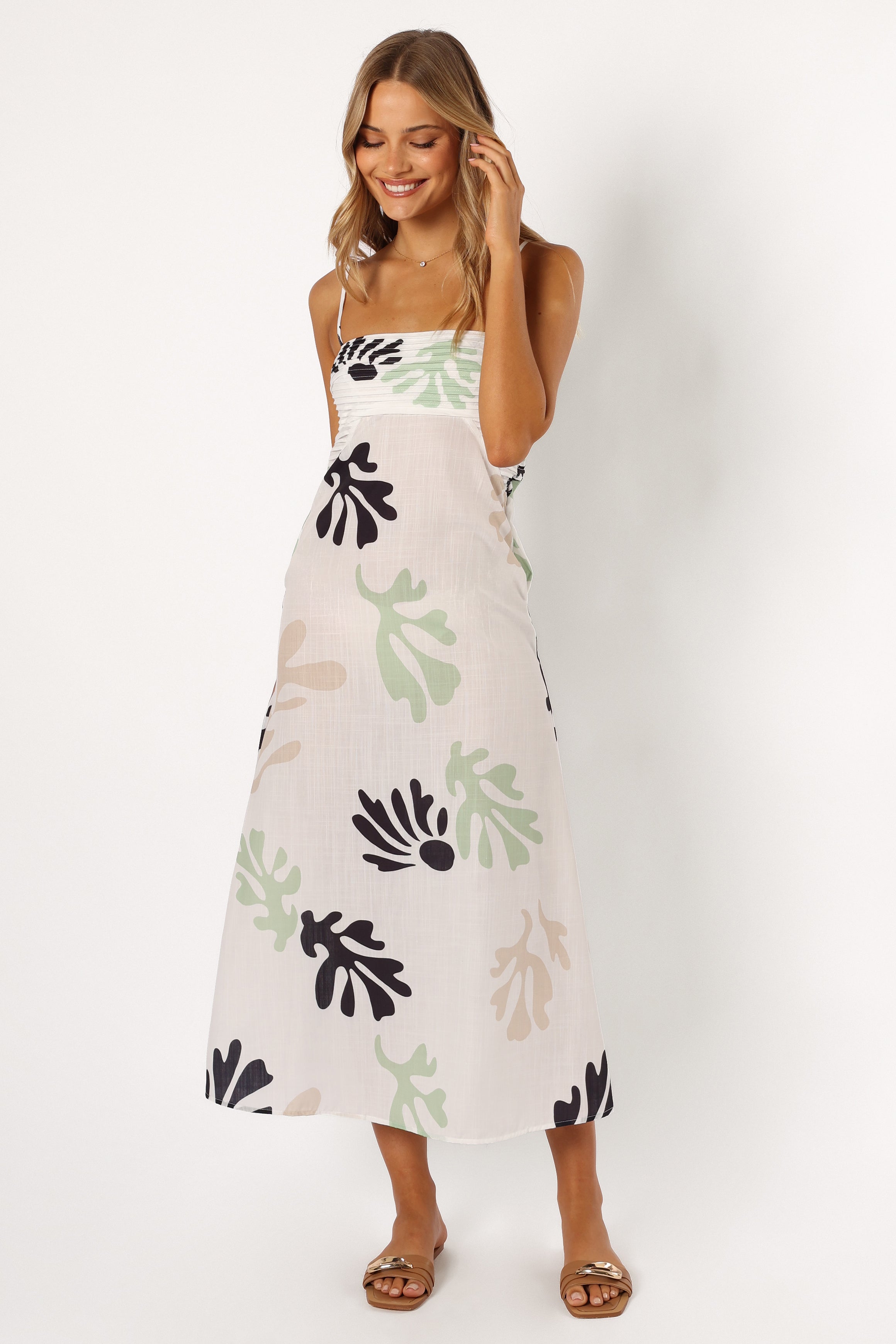 Verrone Maxi Dress - White-Aur Fashion