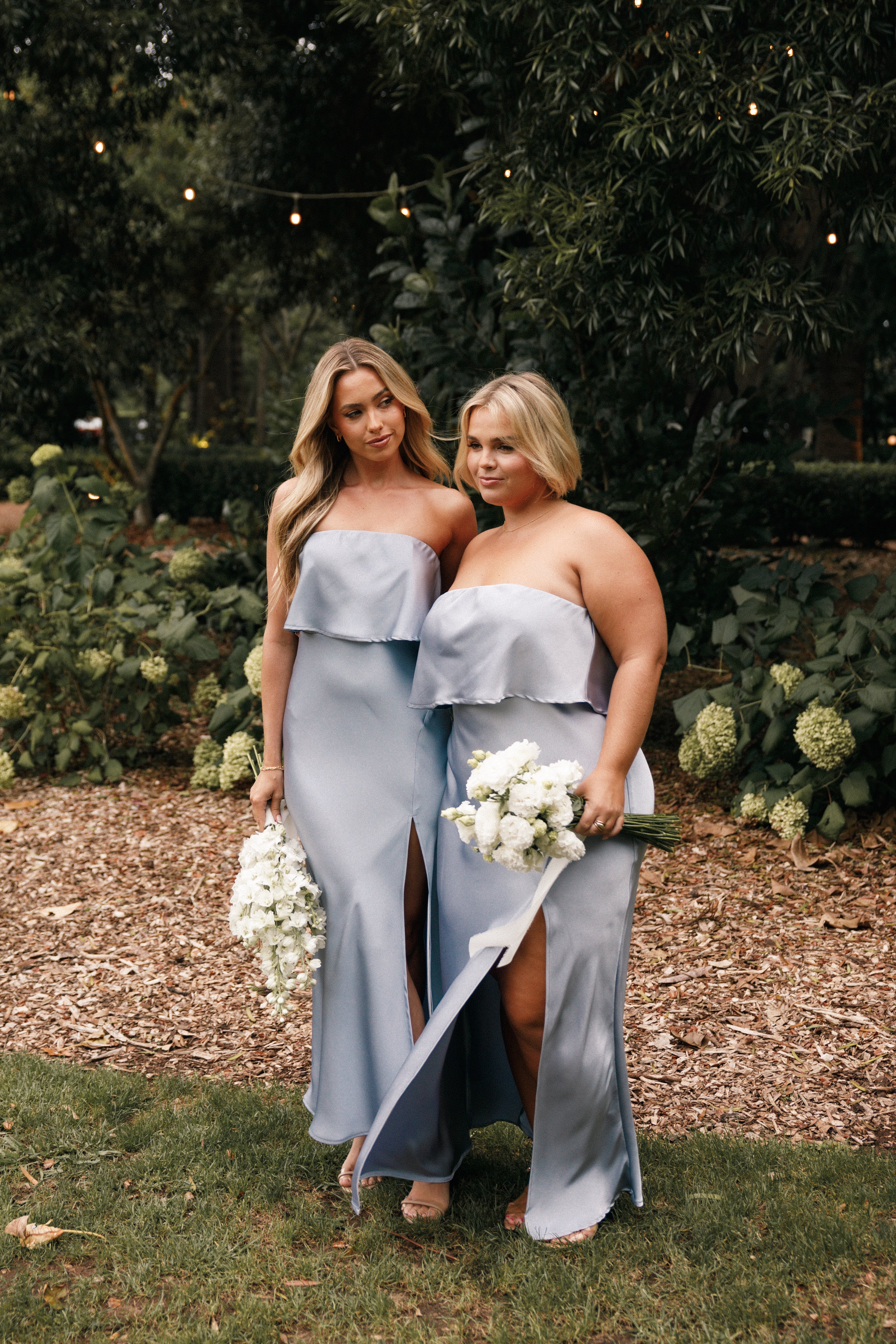 Vienna Strapless Midi Dress - Blue-Aur Fashion