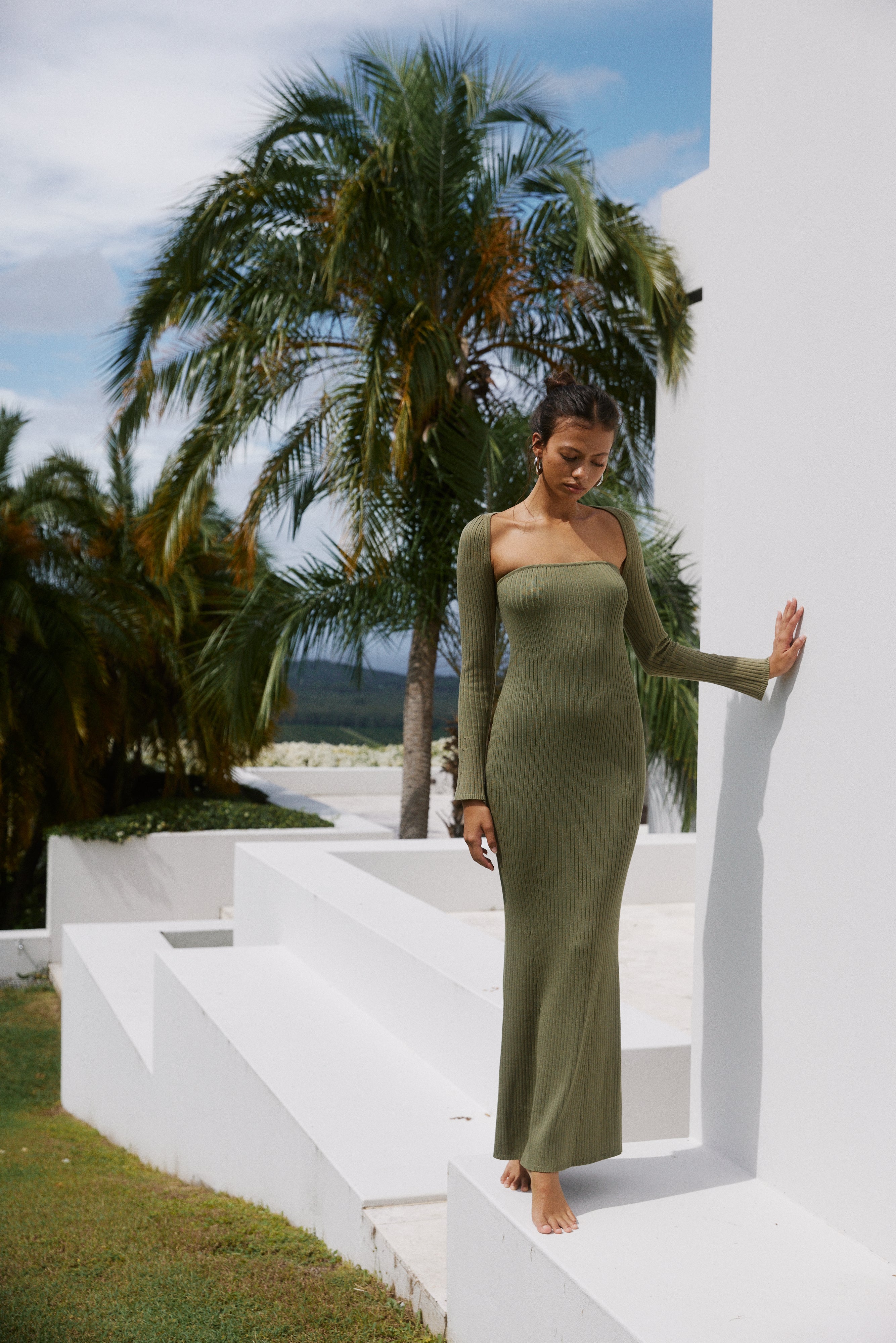 Vita Maxi Dress - Khaki-Aur Fashion