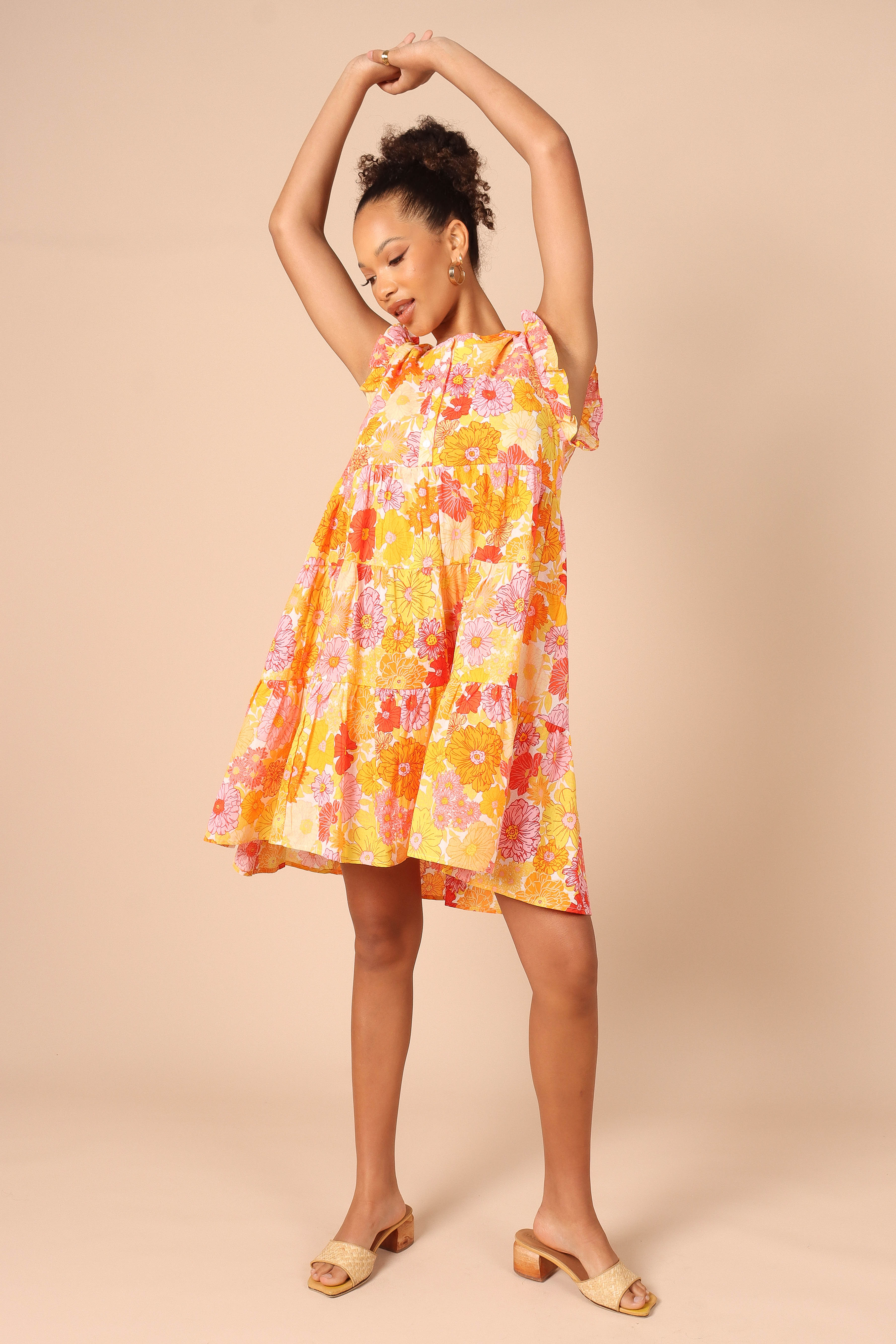 Zuma Dress - Orange-Aur Fashion