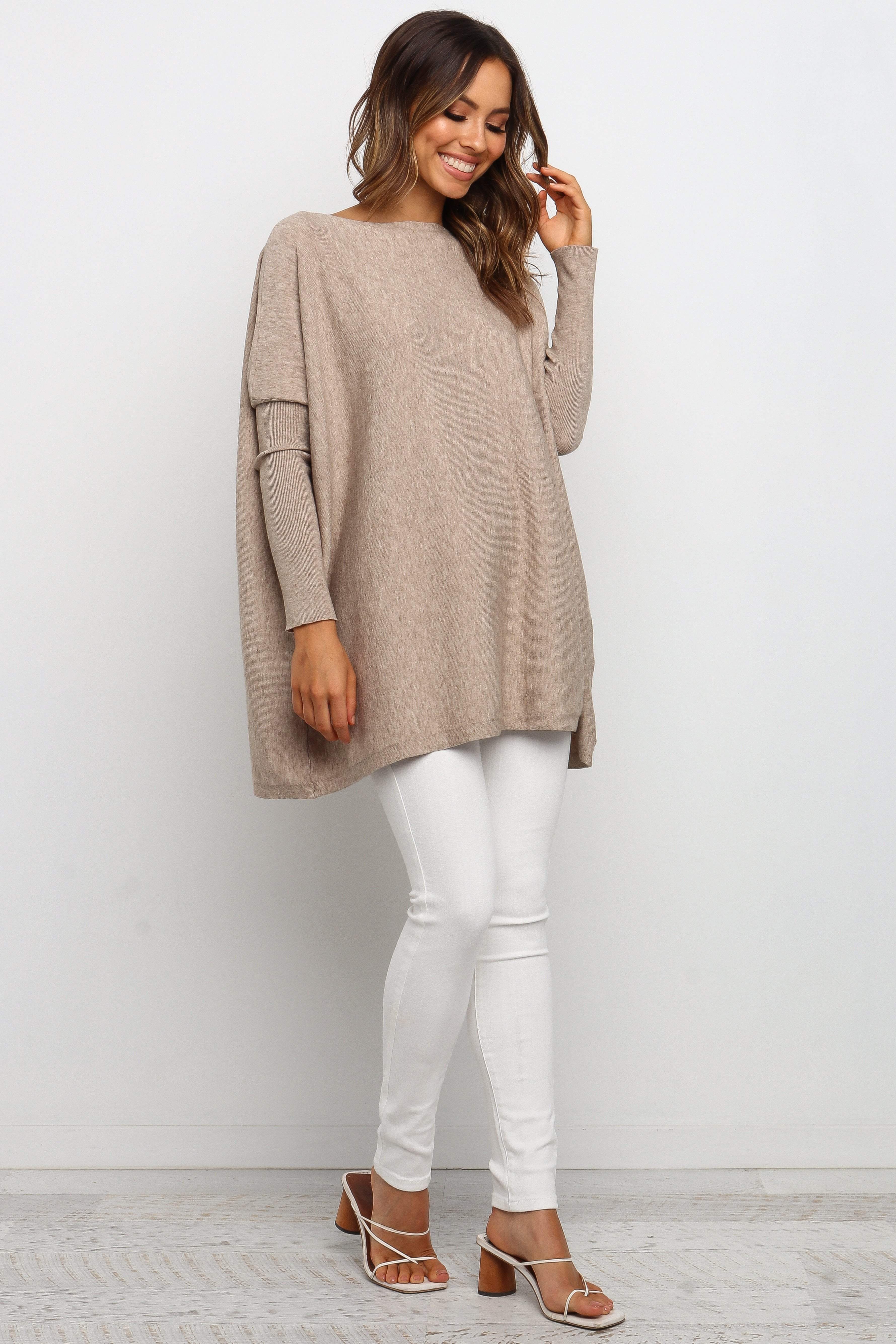 Jemima Sweater - Beige-Aur Fashion