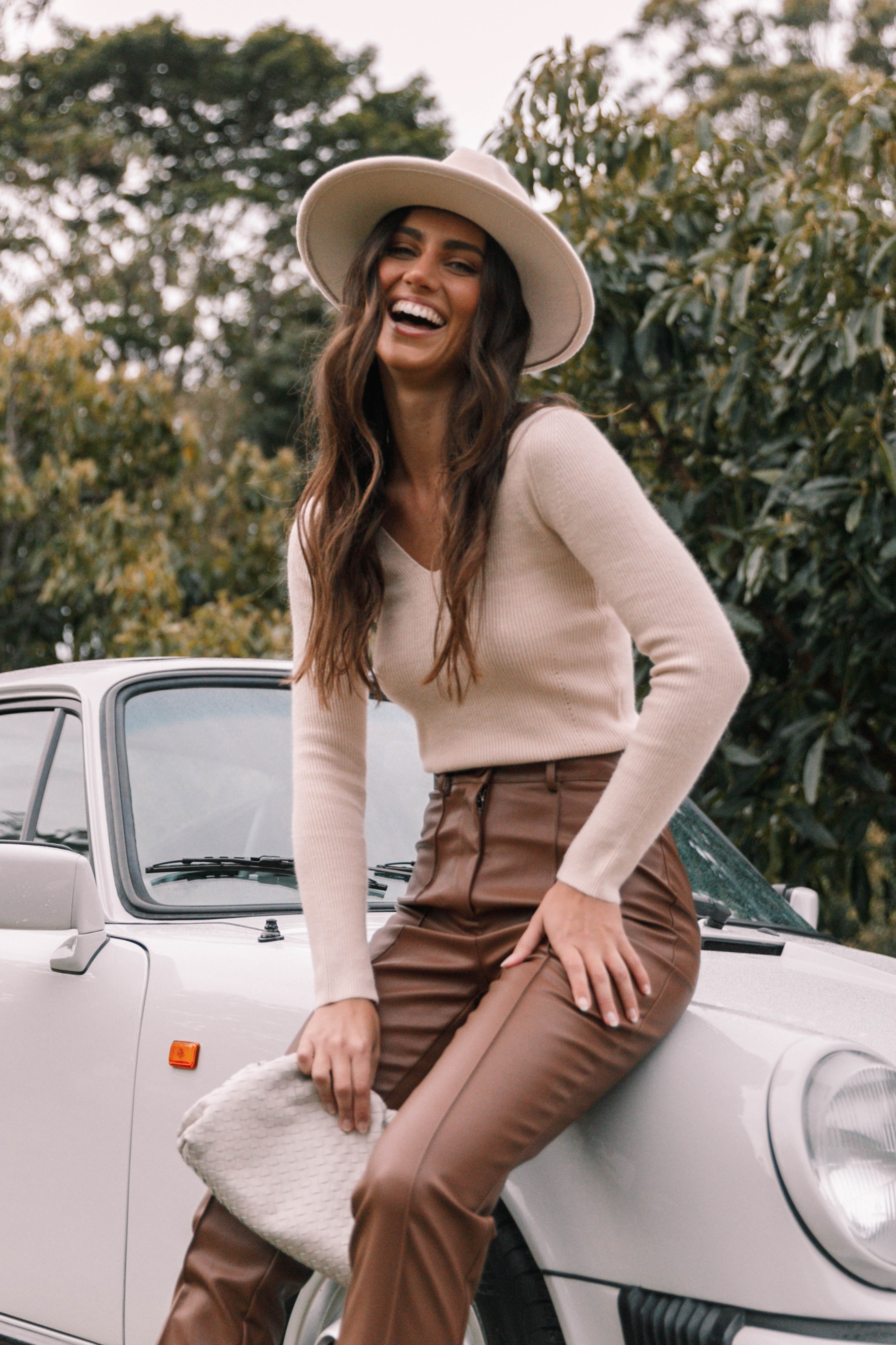 Layah Knit Sweater - Beige-Aur Fashion