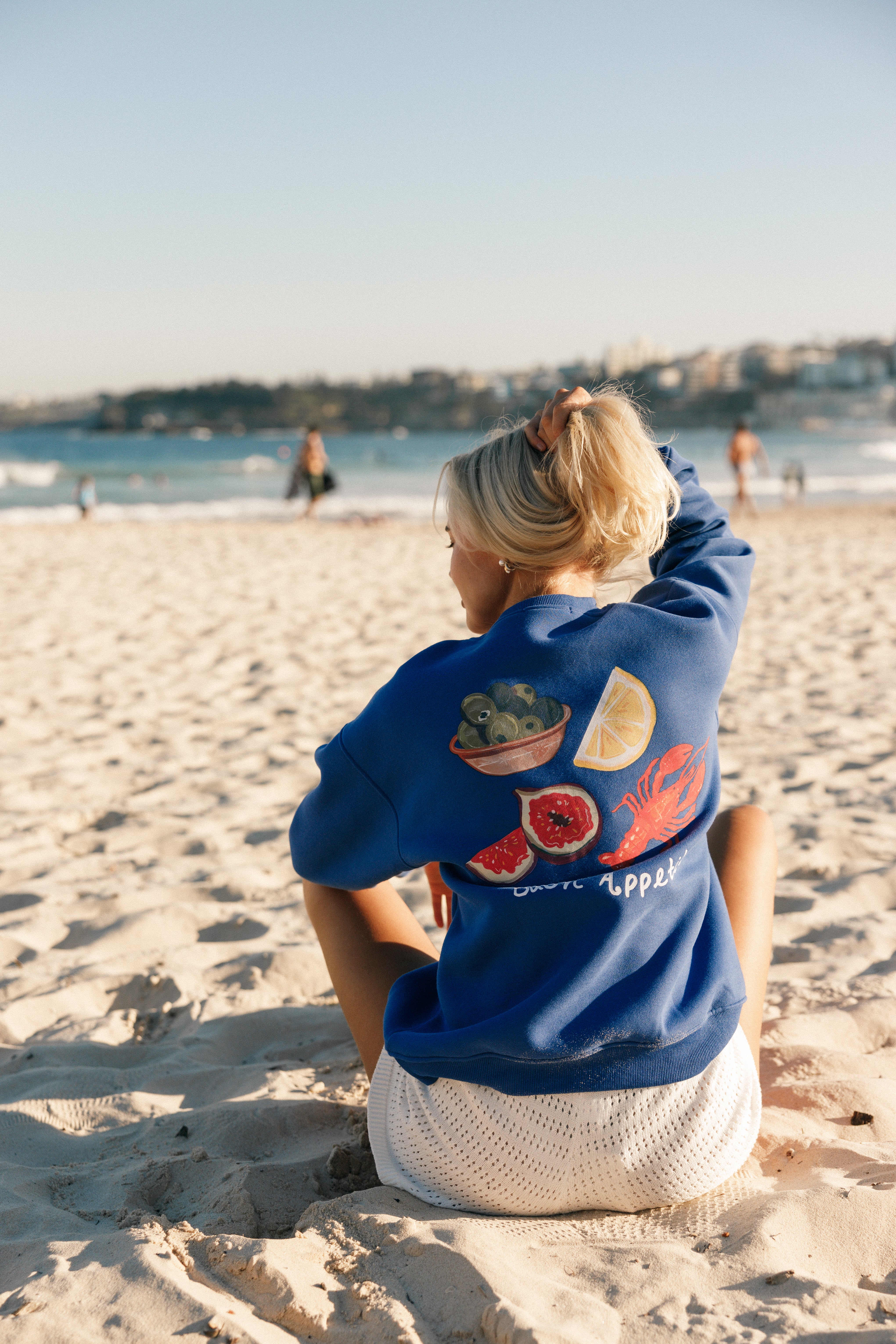 Buon Appetito Crewneck Sweatshirt - Royal-Aur Fashion