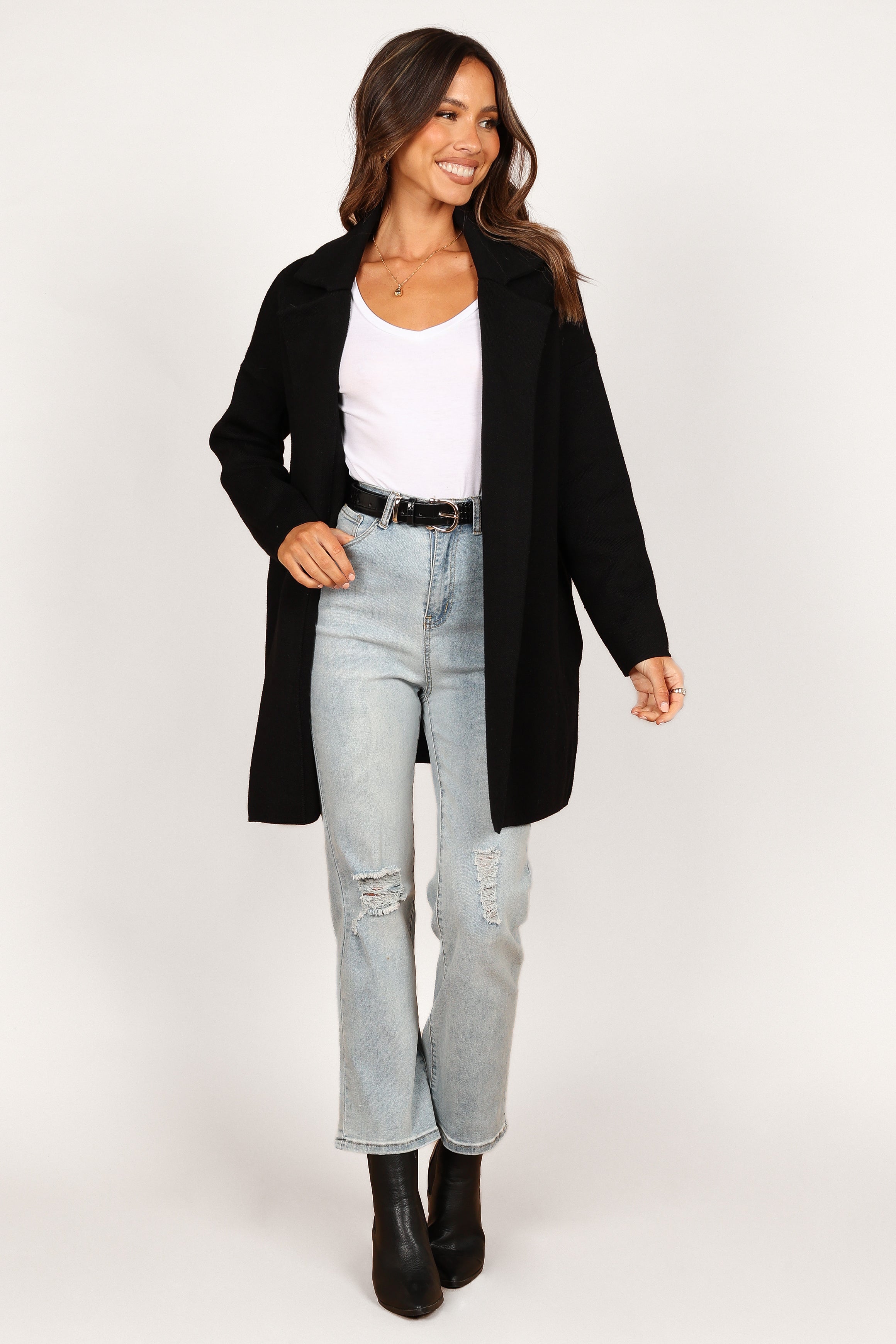 Lenore Coatigan - Black-Aur Fashion