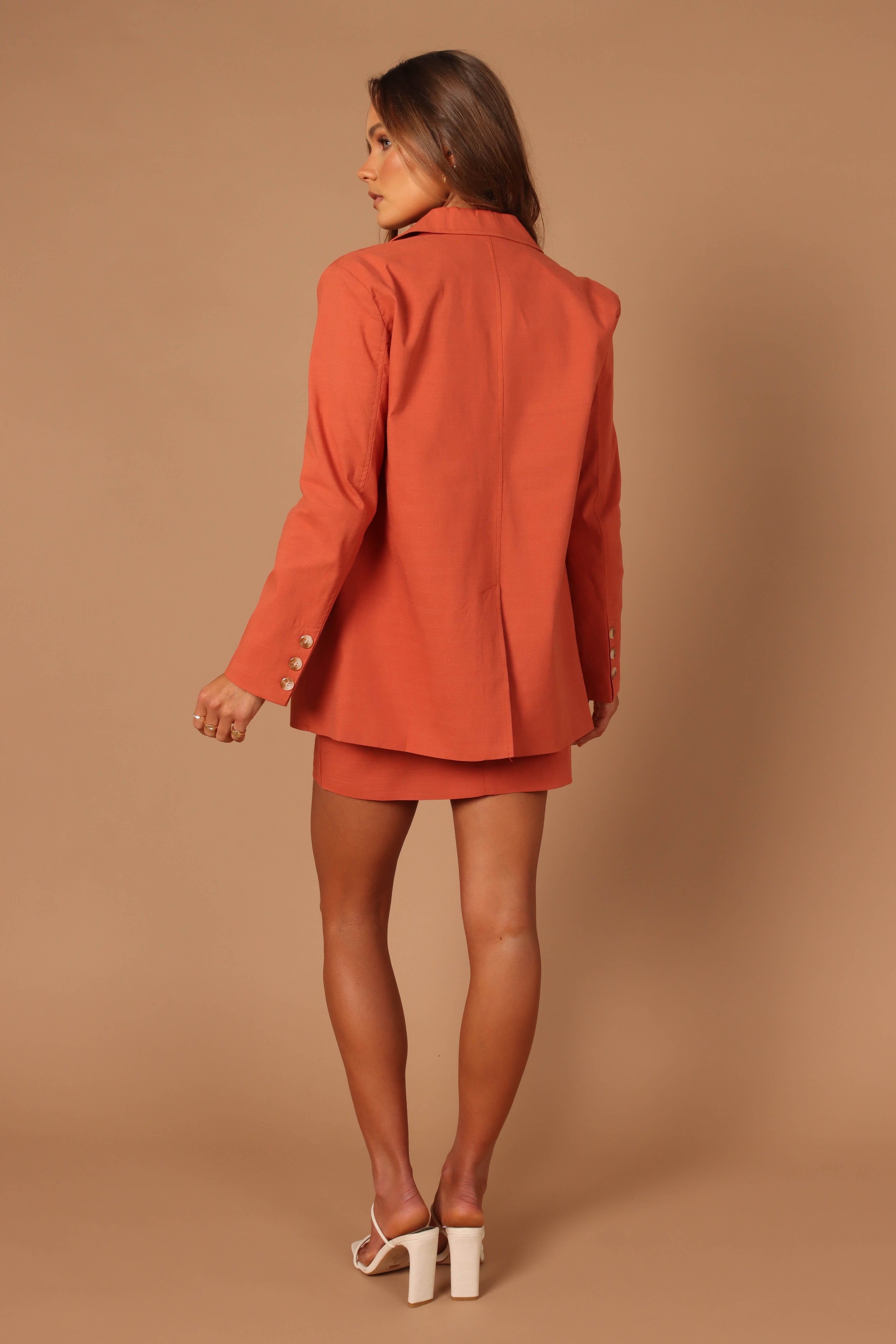 Manhattan Blazer - Rust-Aur Fashion