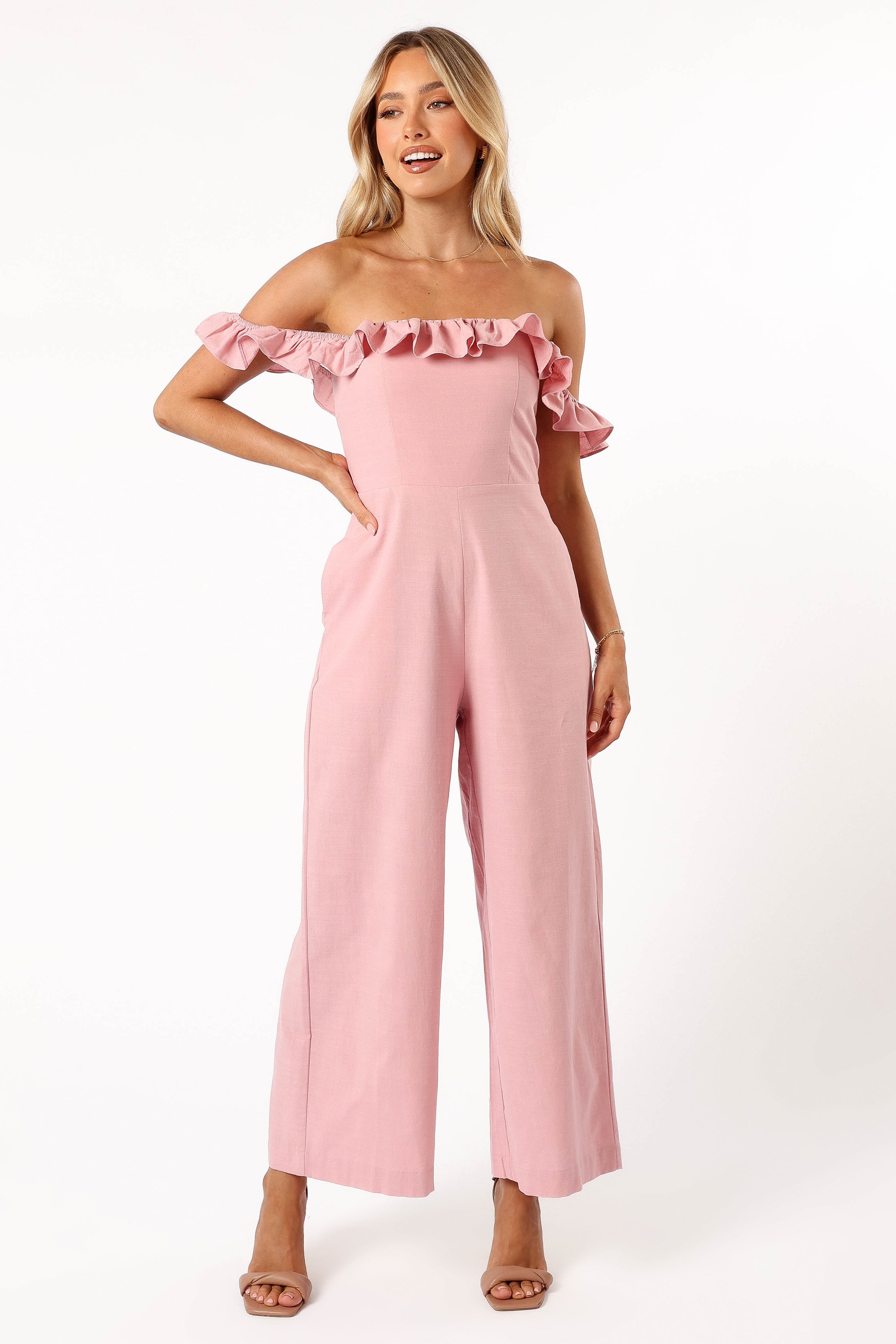 Charlotte Jumpsuit - Pink-Aur Fashion