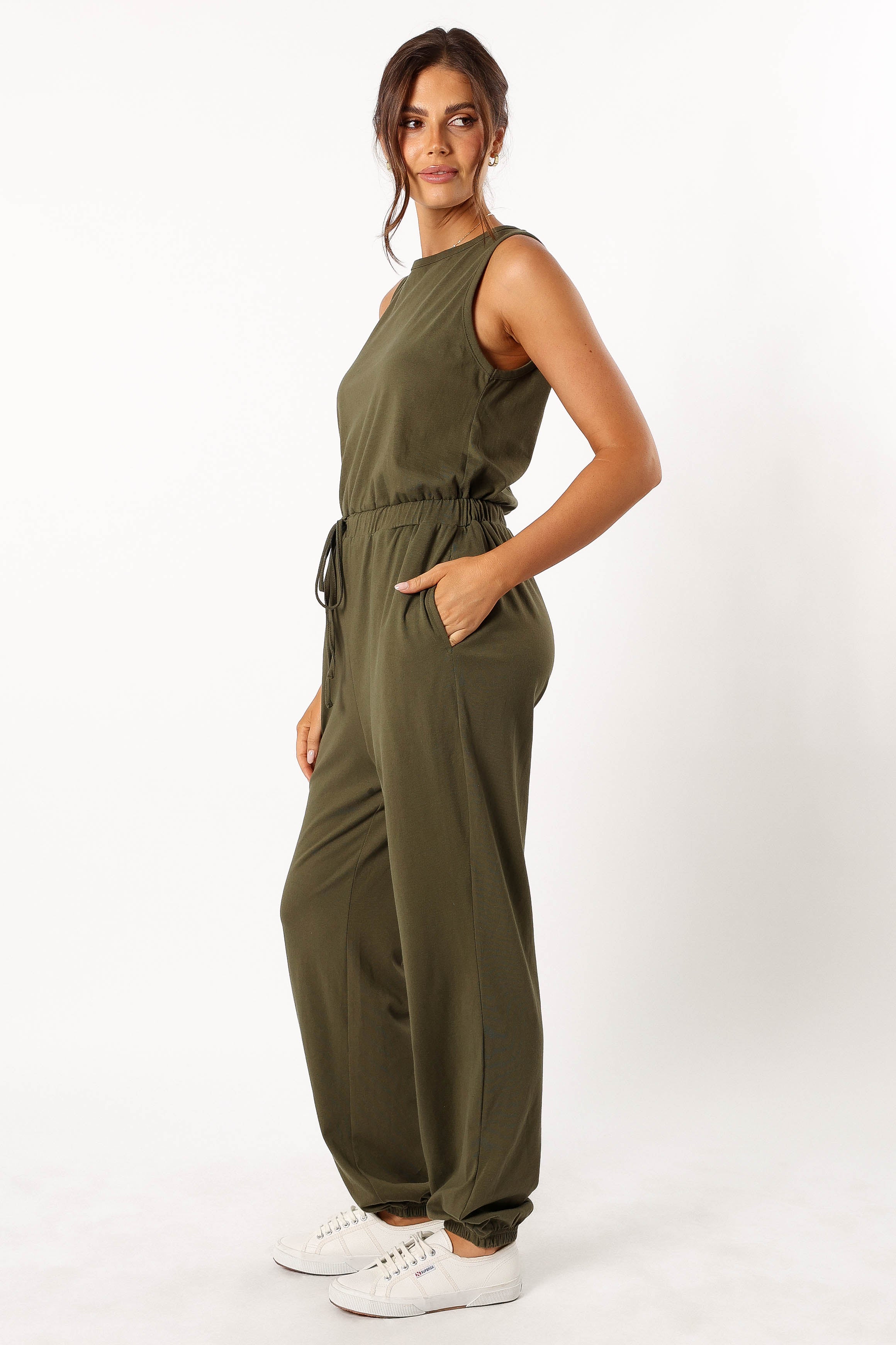 Douglas Jumpsuit - Olive-Aur Fashion