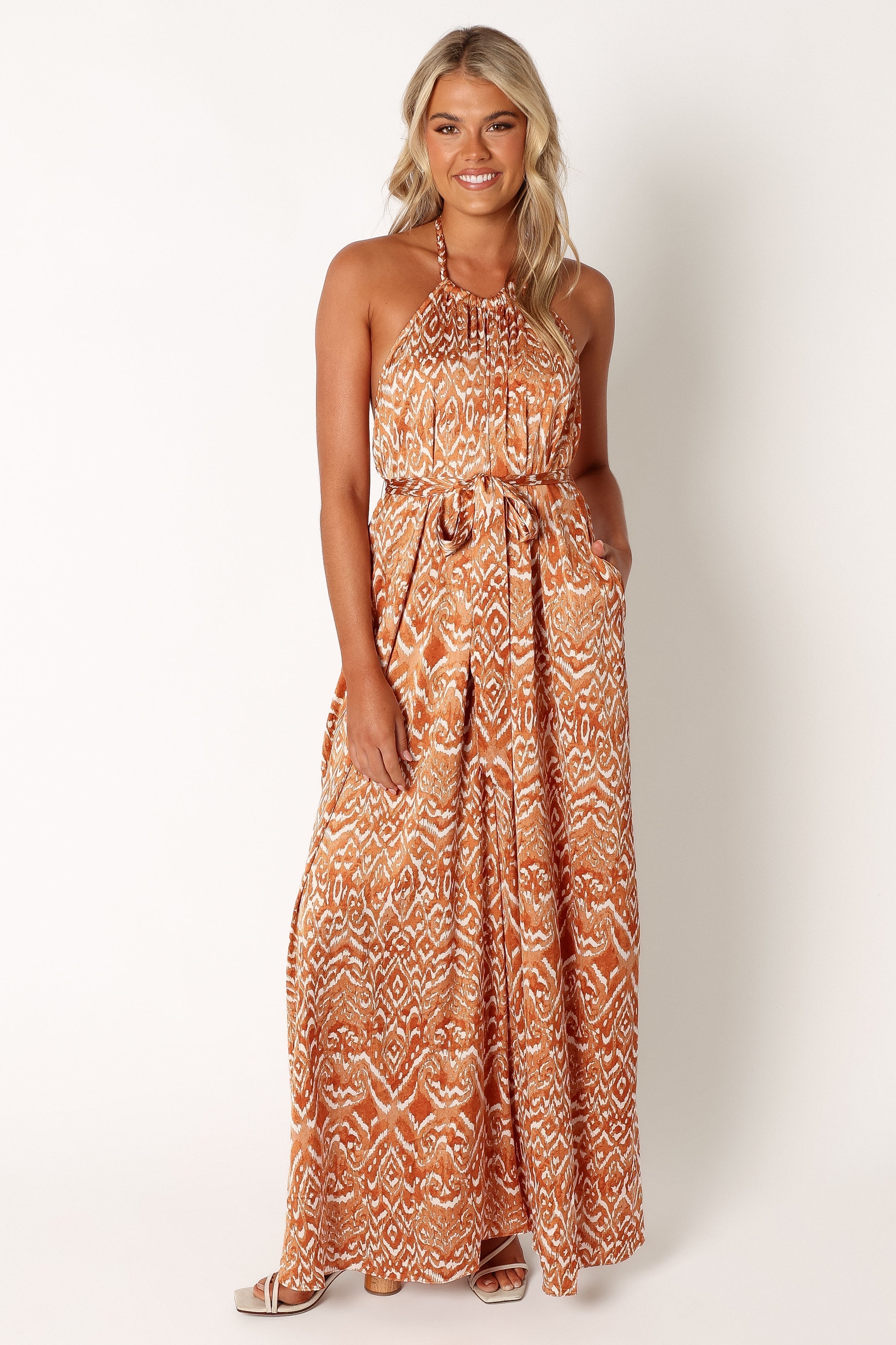 Hilton Jumpsuit - Rust-Aur Fashion