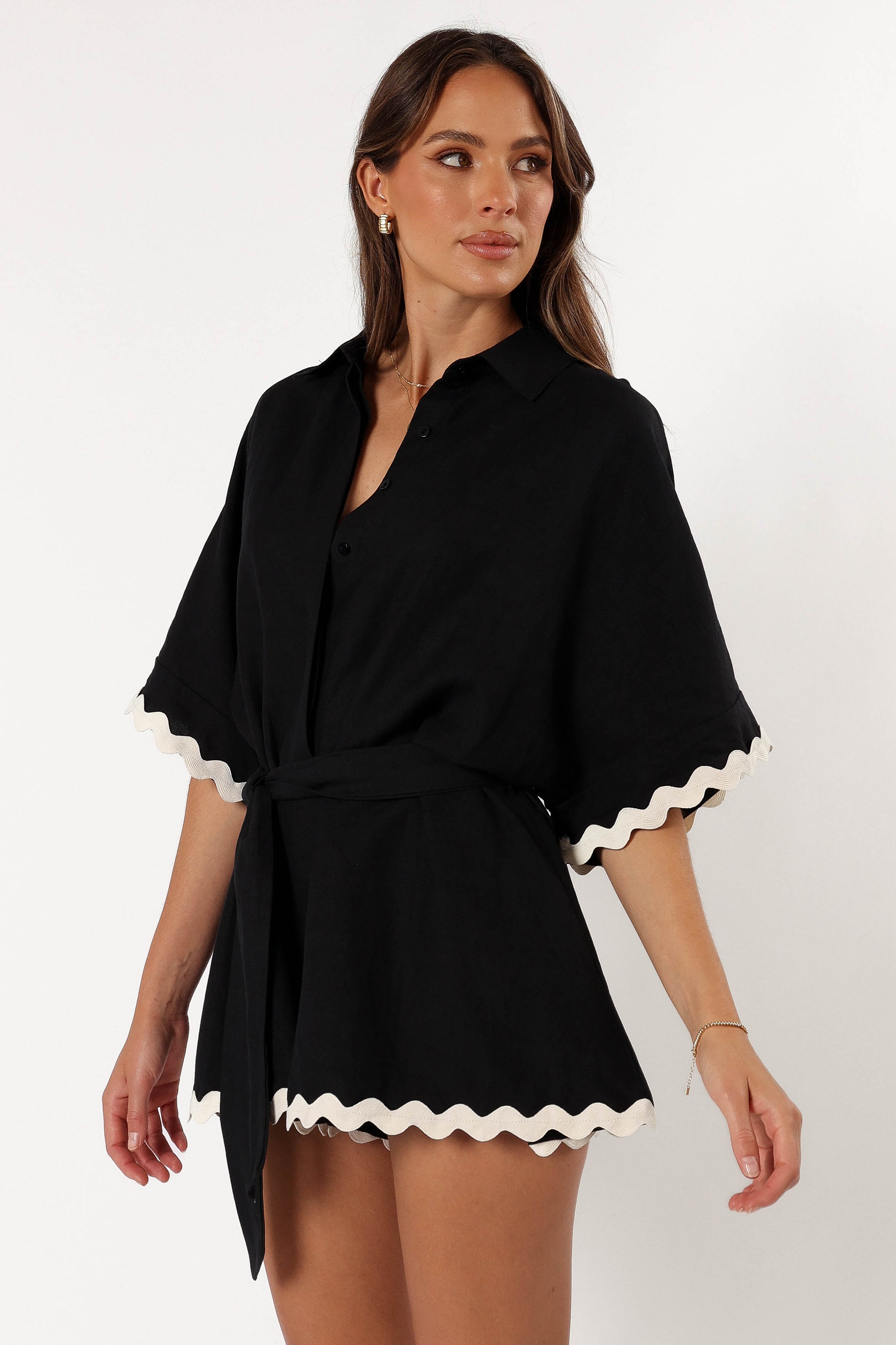 Isabella Romper - Black-Aur Fashion