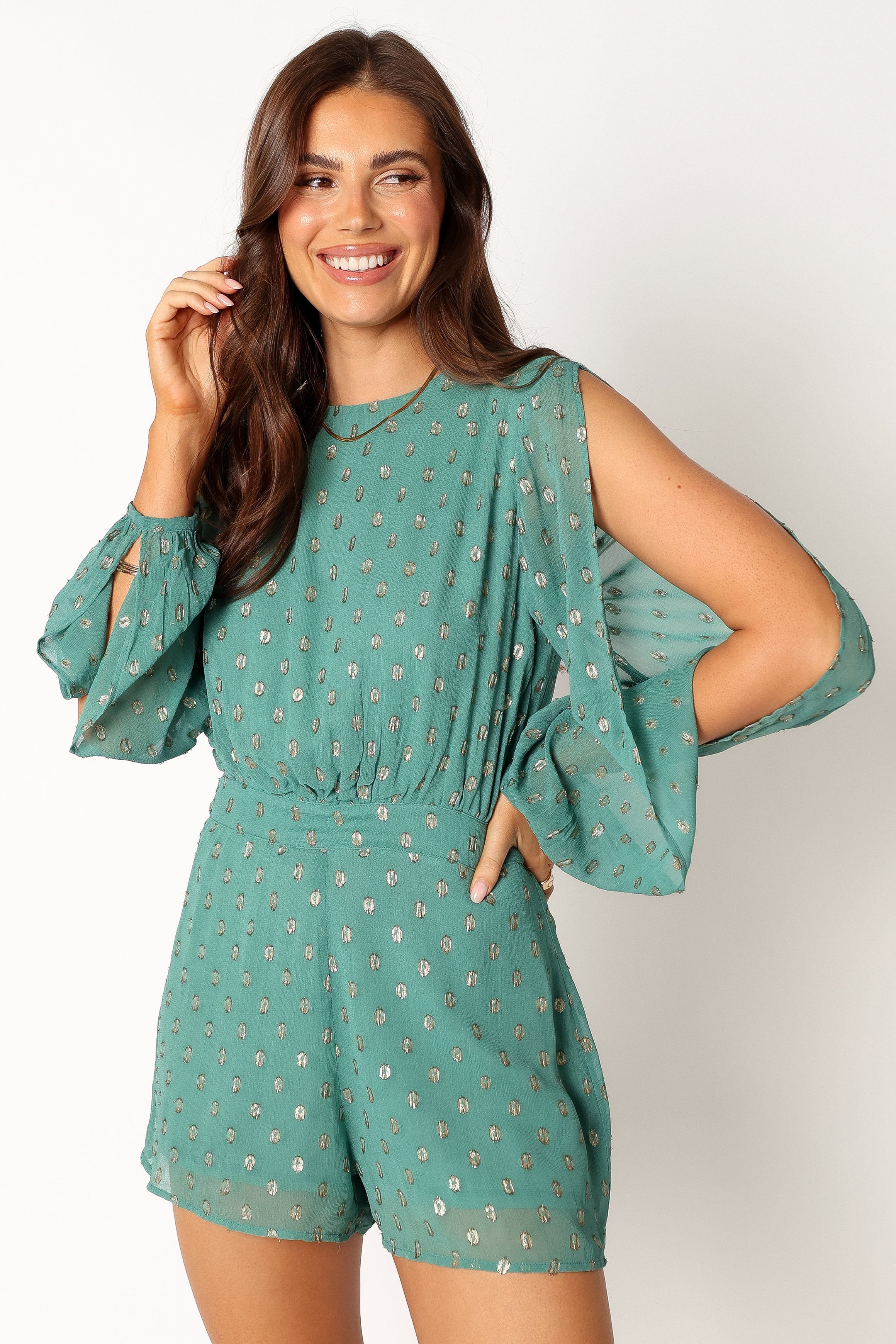 Karma Romper - Teal-Aur Fashion
