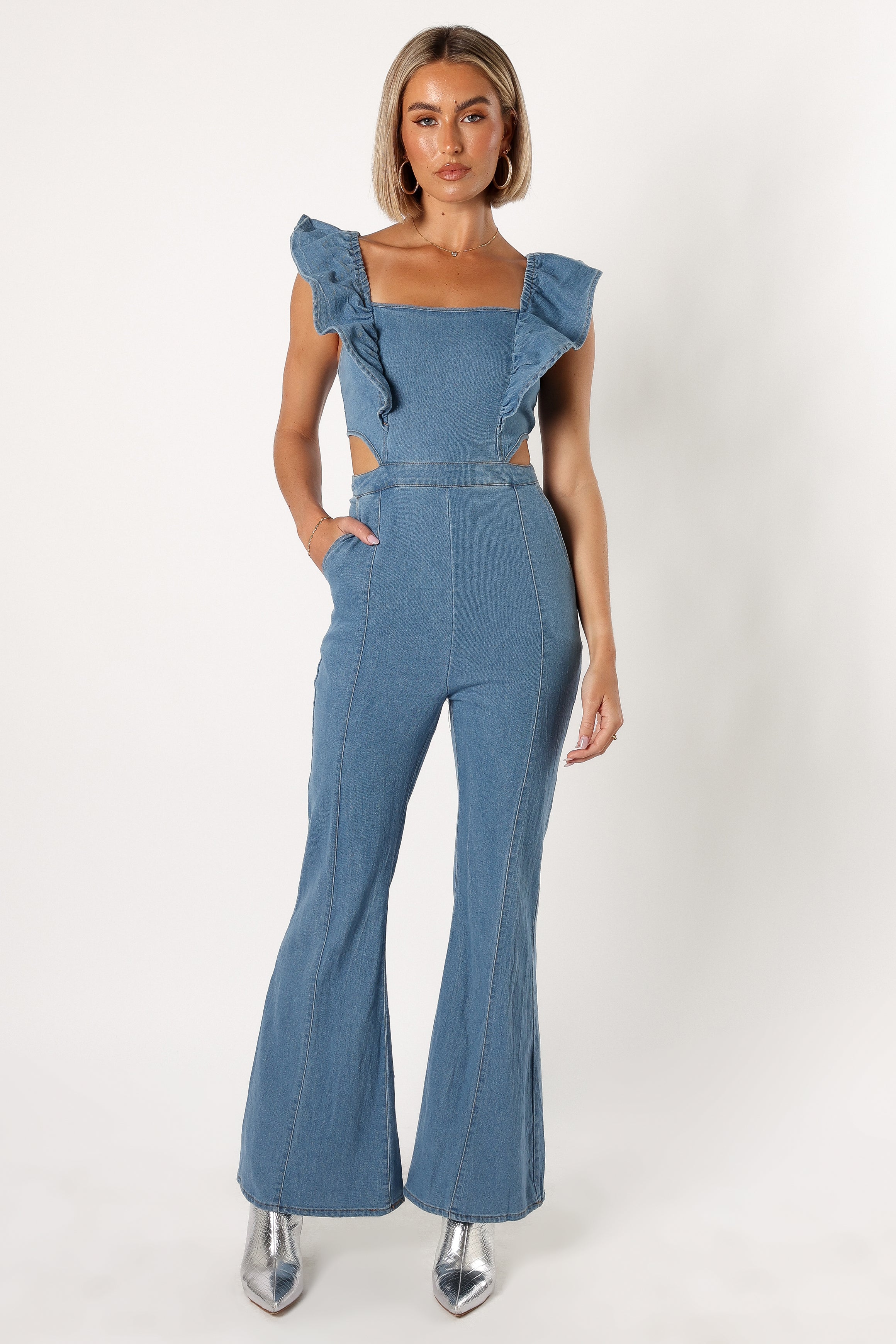 Kimmie Jumpsuit - Medium Denim-Aur Fashion