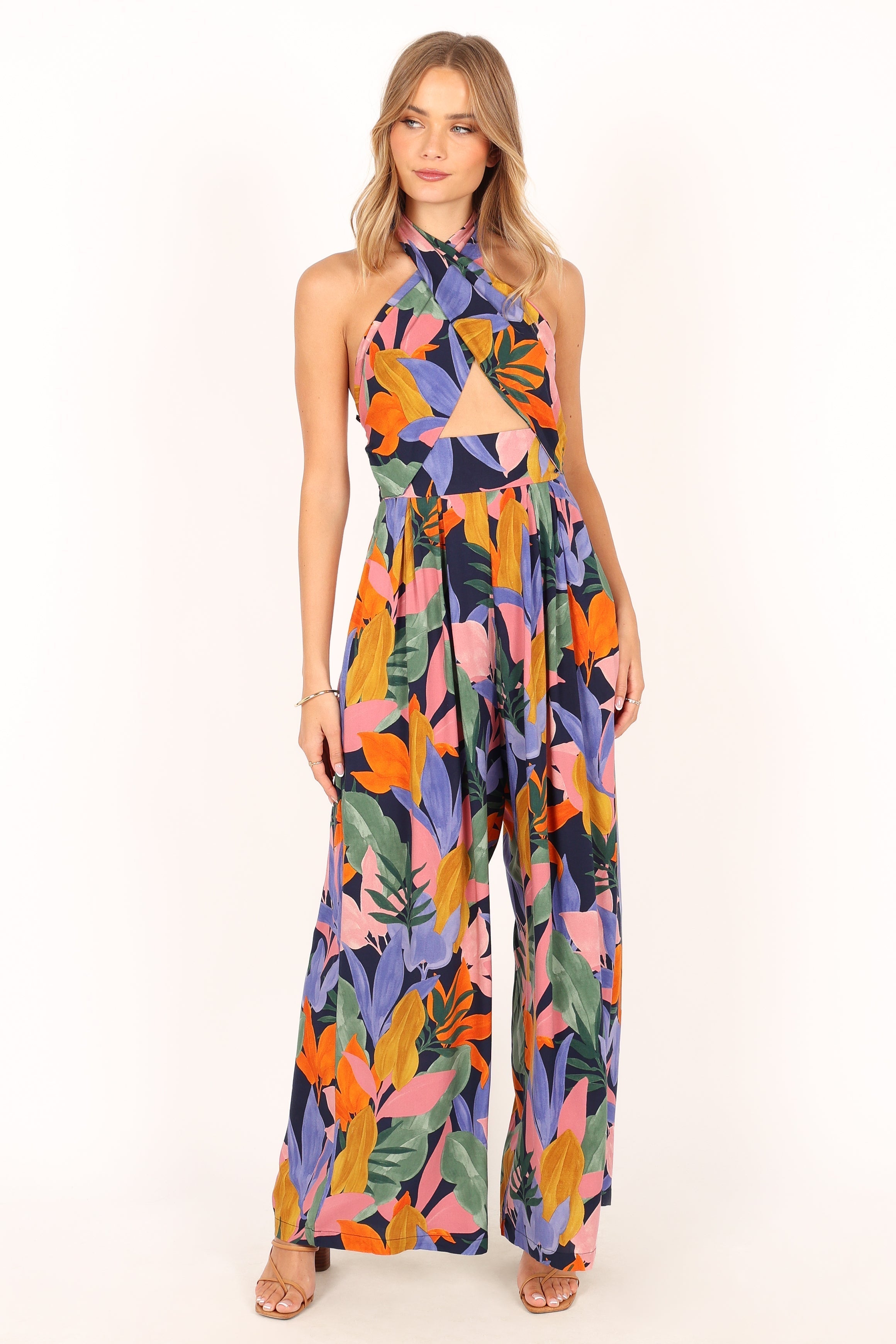 LeLe Halter Jumpsuit - Multi-Aur Fashion