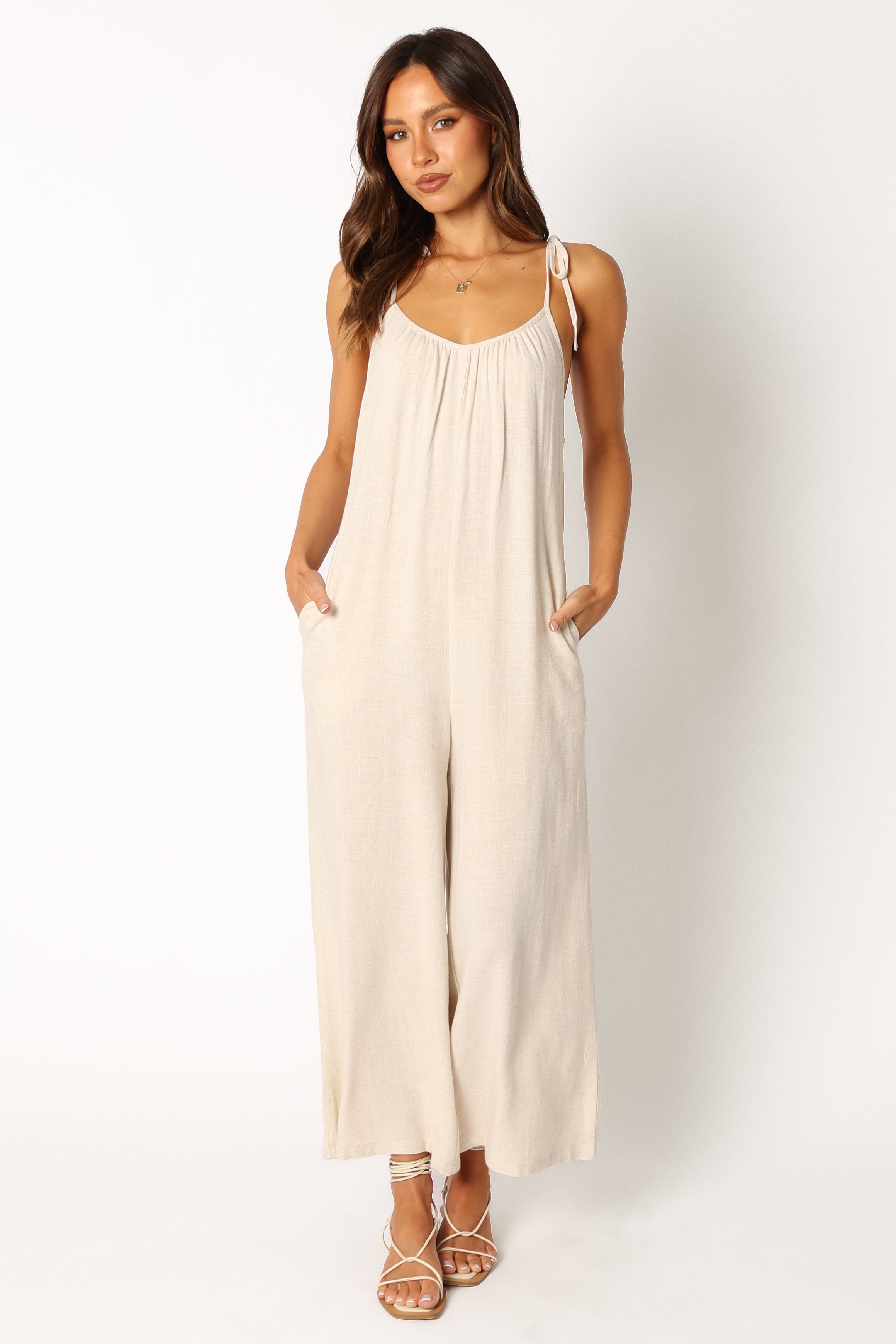 Margot Jumpsuit - Oatmeal-Aur Fashion