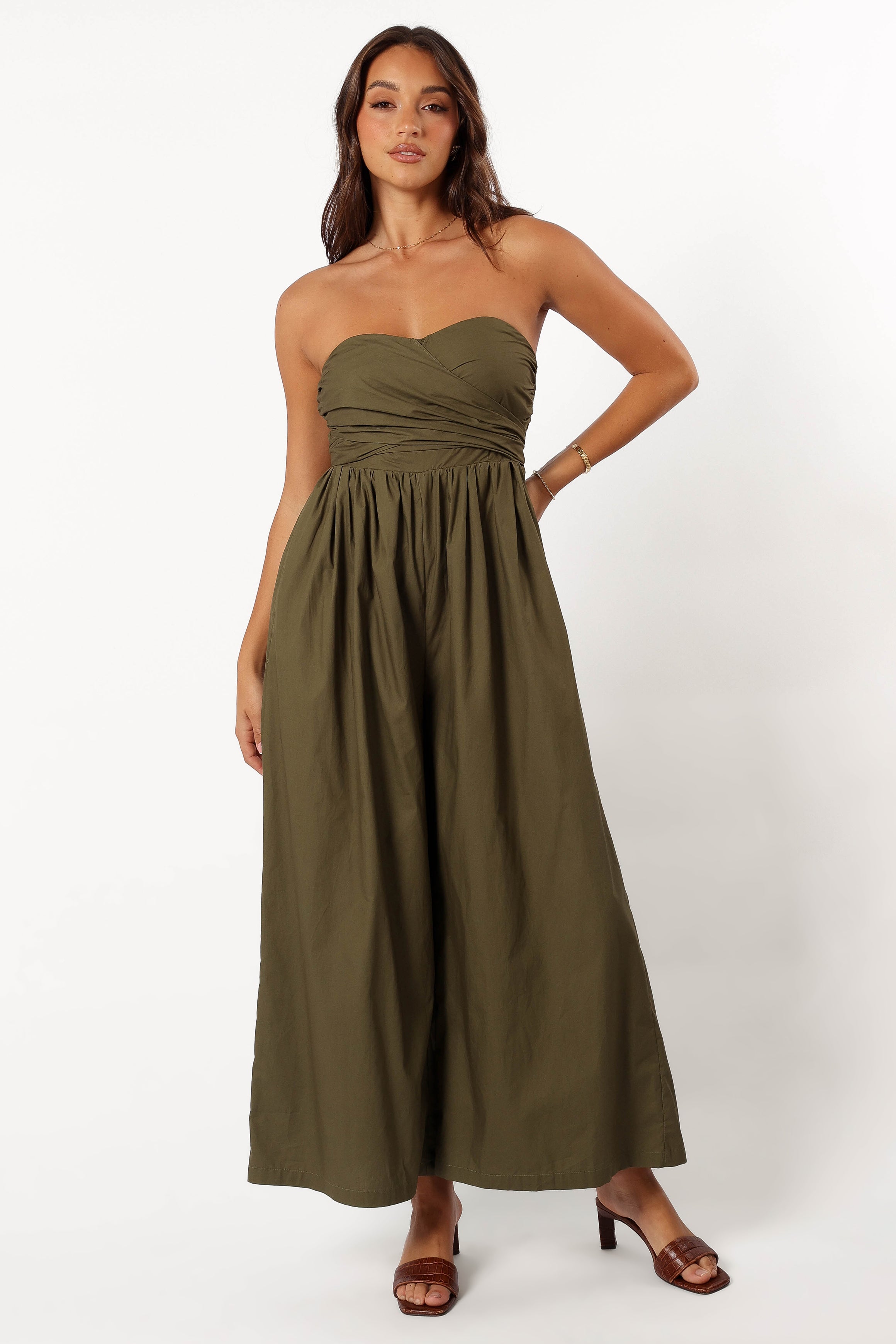 Marias Jumpsuit - Deep Olive-Aur Fashion