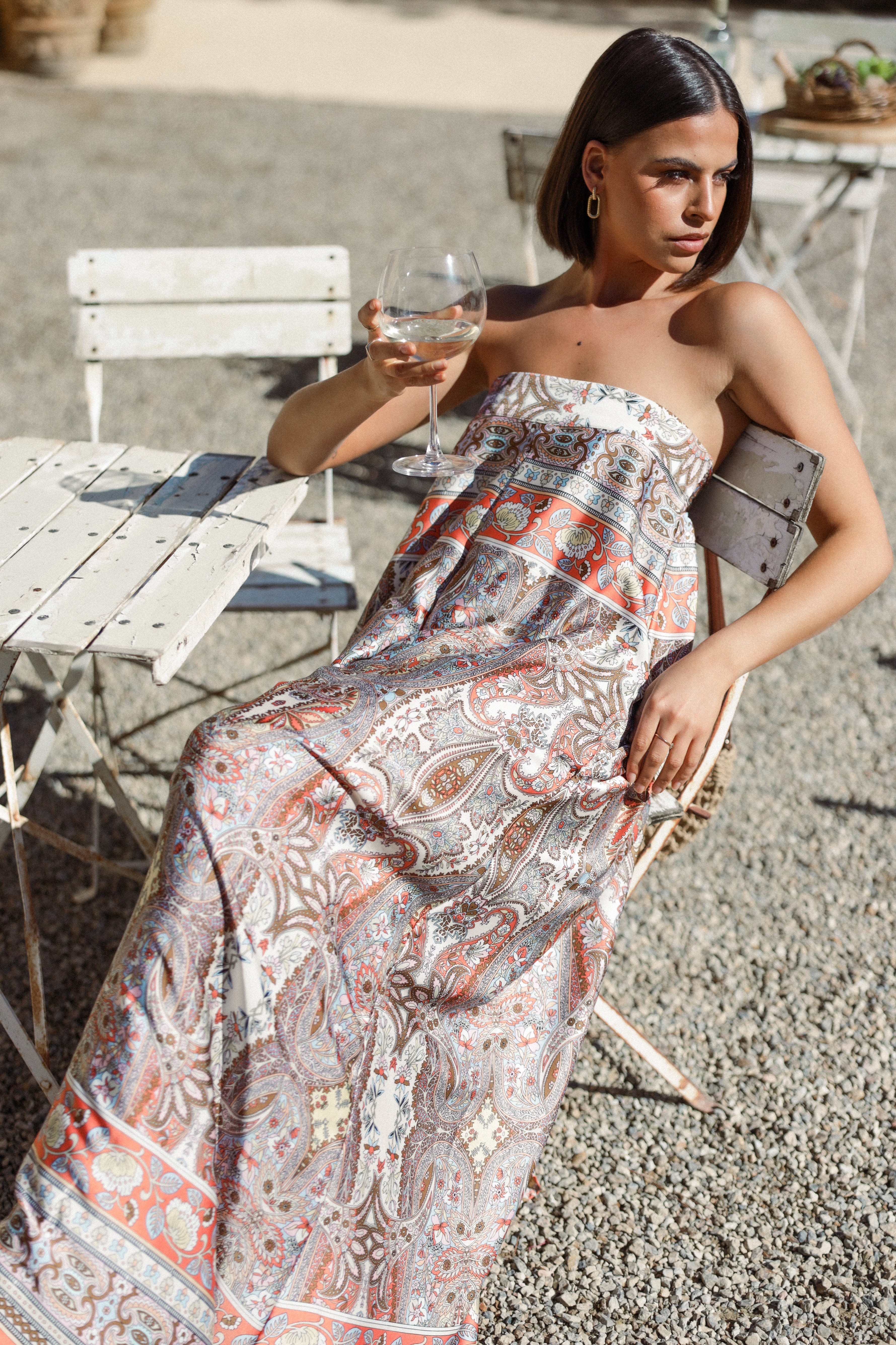 Sarah Strapless Jumpsuit - Multi-Aur Fashion