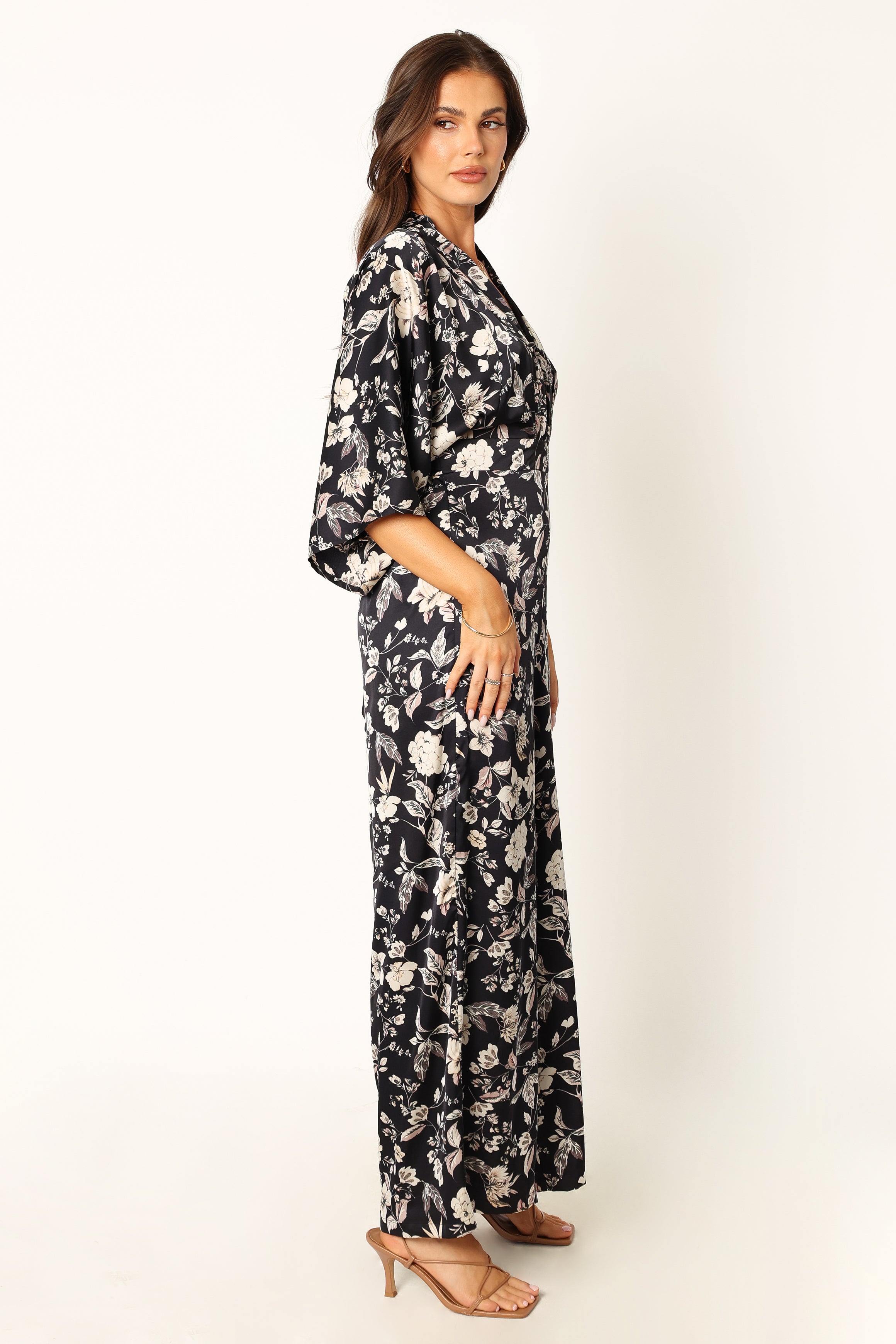 Sasha Jumpsuit - Black Floral-Aur Fashion