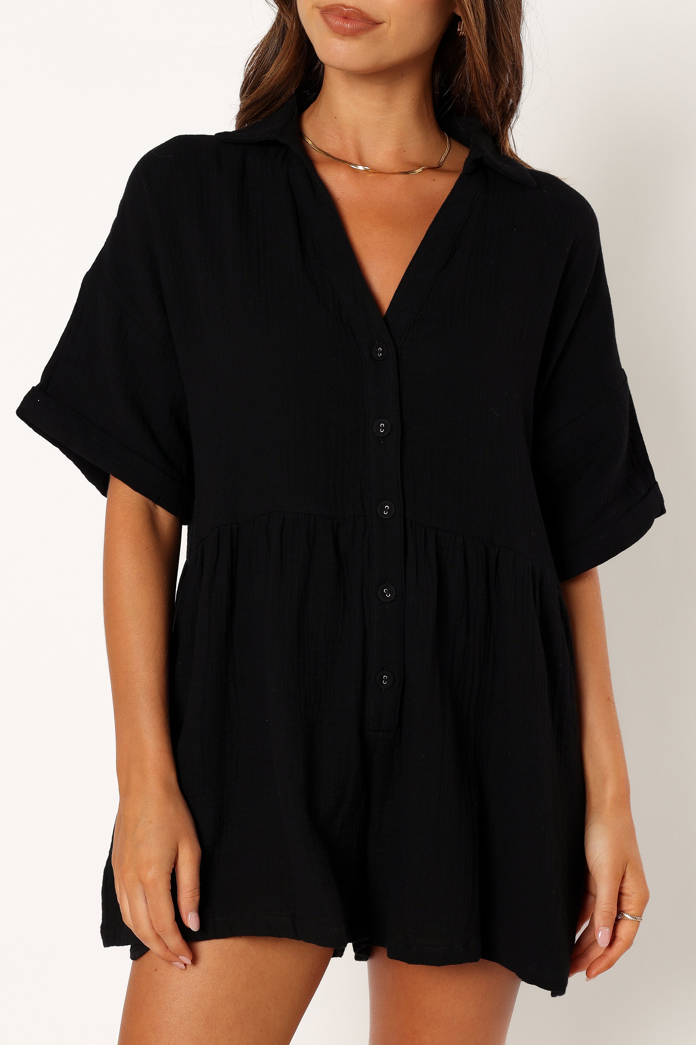 Winny Romper - Black-Aur Fashion