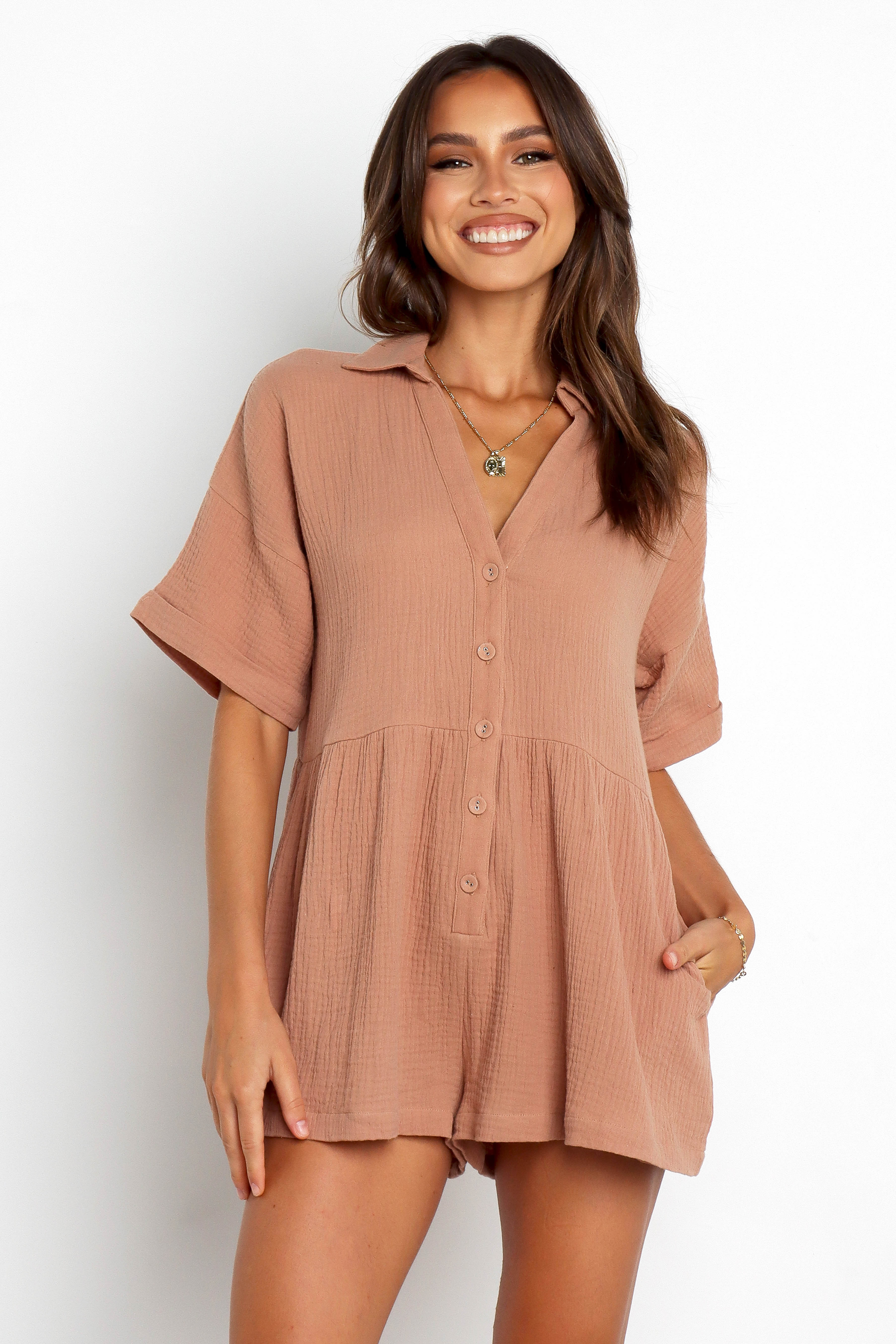Winny Romper - Mocha-Aur Fashion