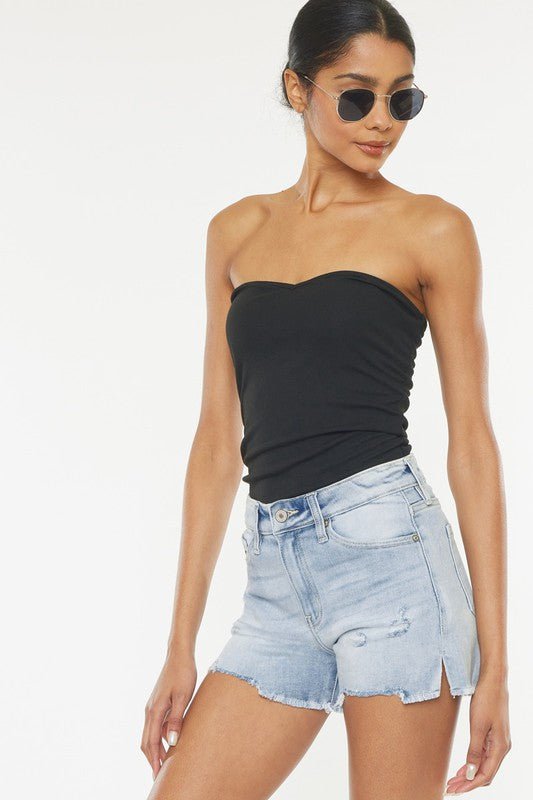 Sammie High Rise Denim Shorts - Medium-Aur Fashion