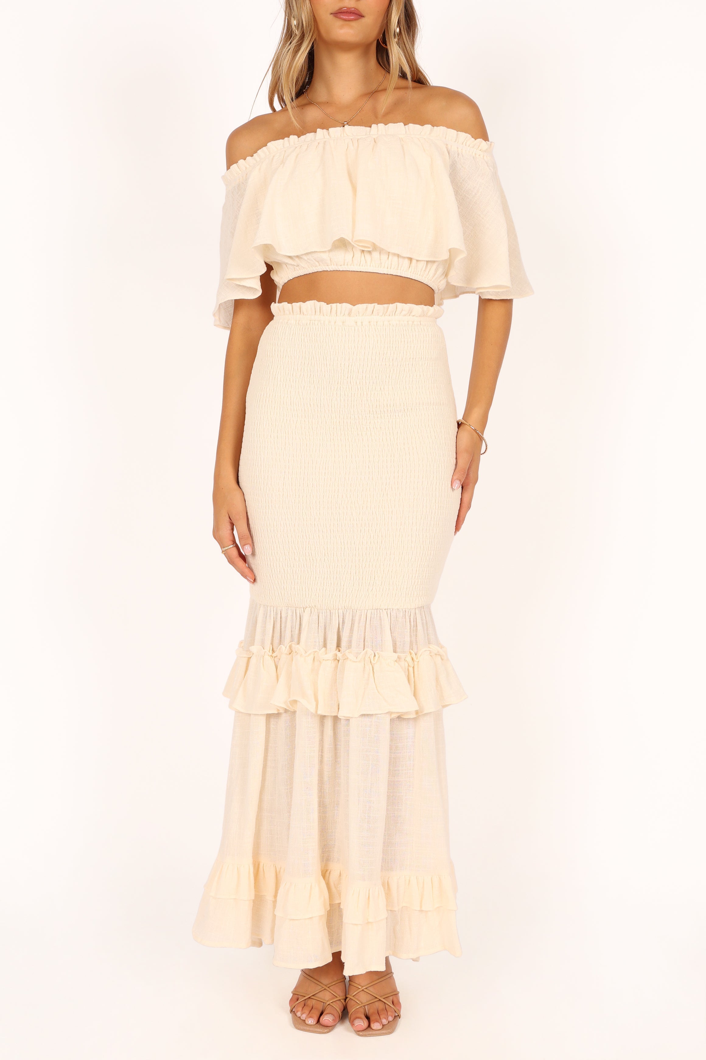 Barbara Set - Cream-Aur Fashion