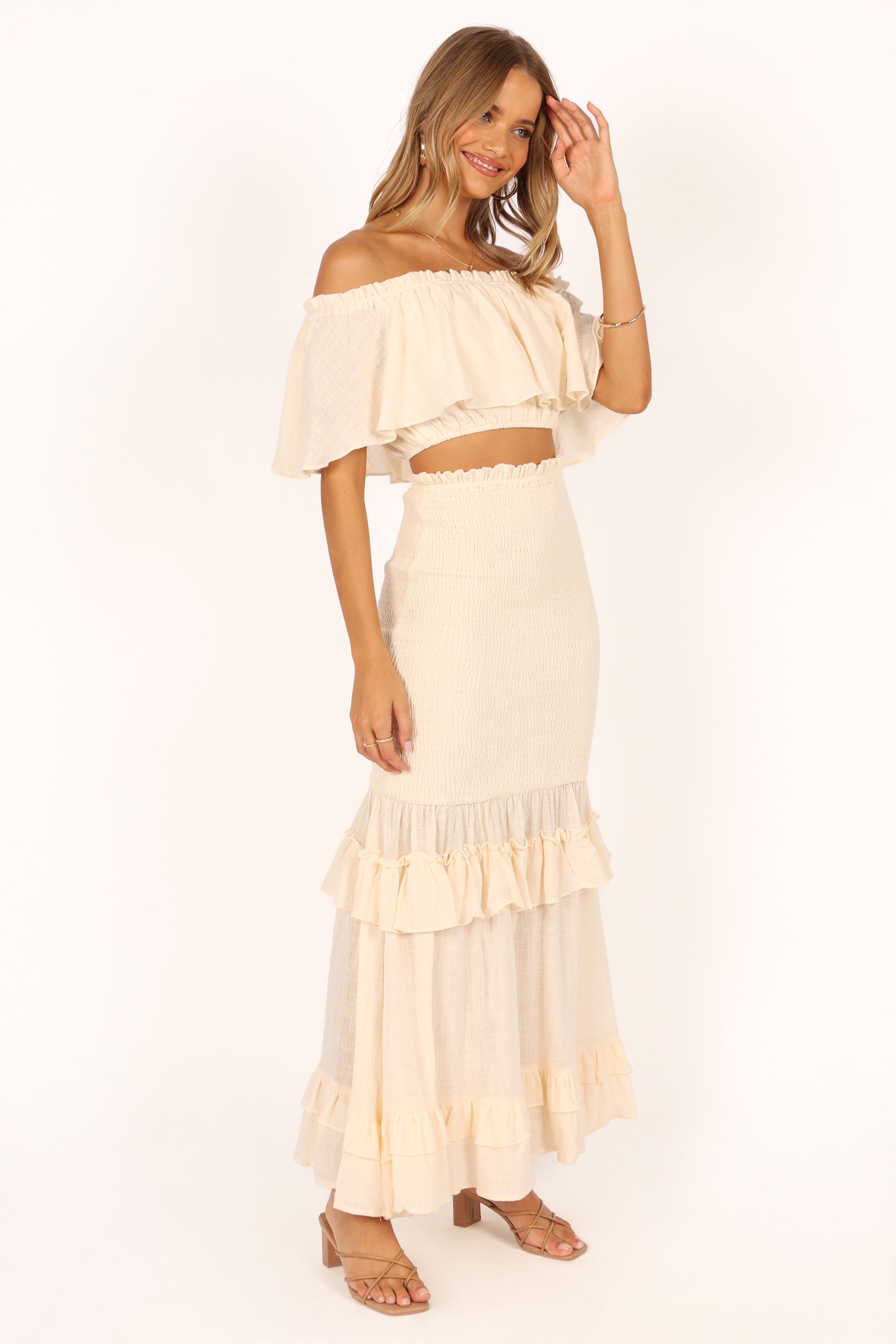 Barbara Set - Cream-Aur Fashion