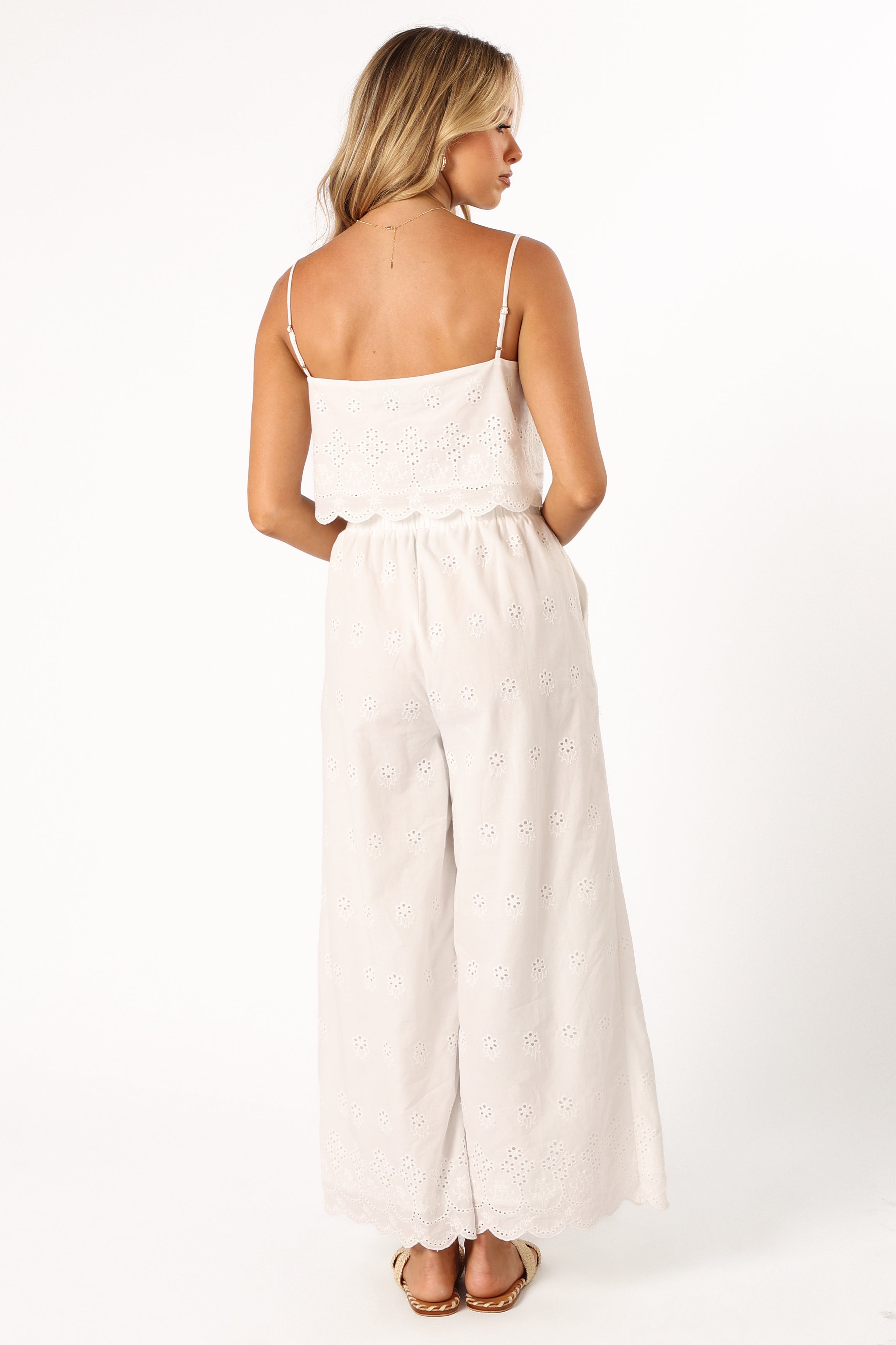 Clementine Pant Set - White-Aur Fashion