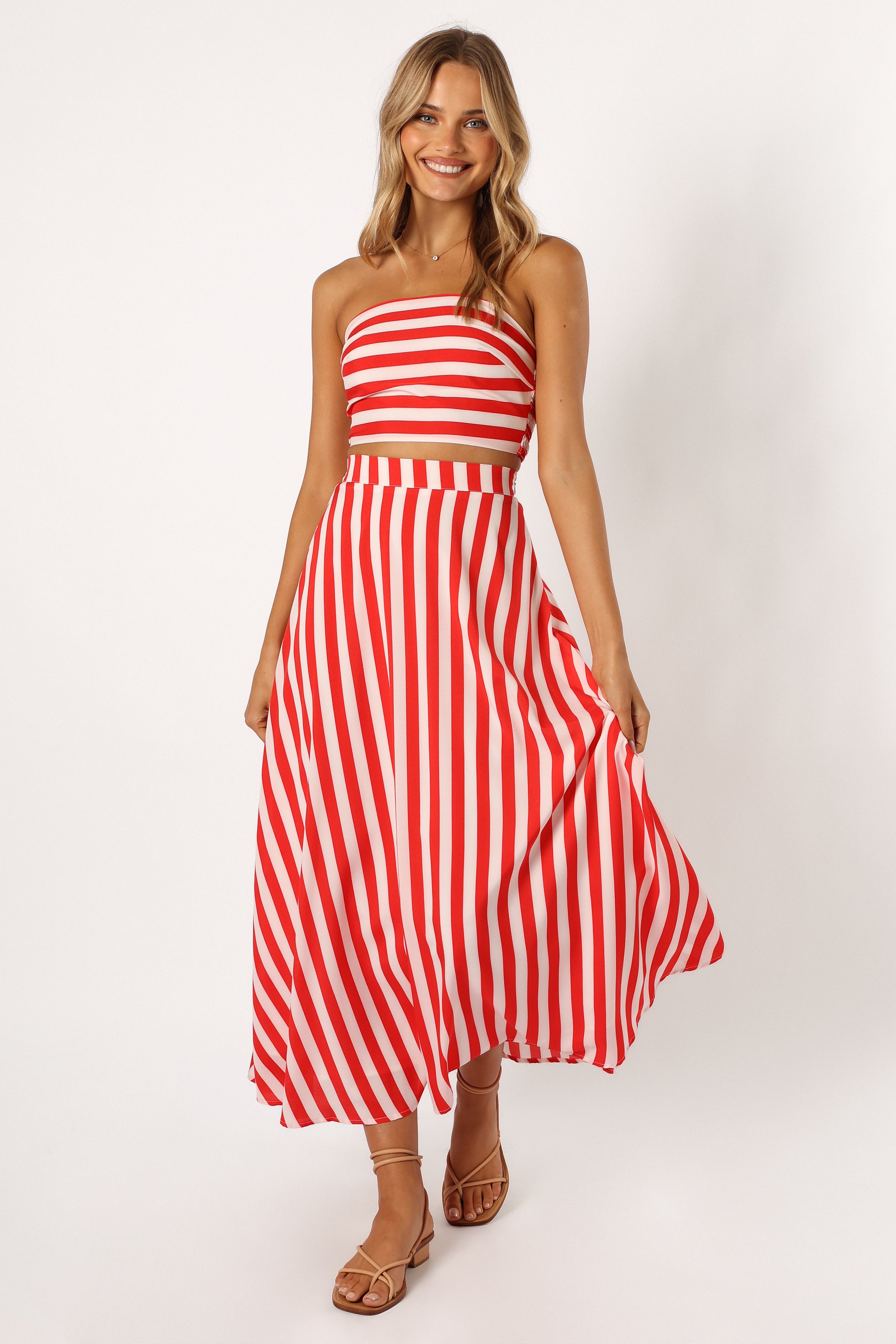 Elijah Set - Red White-Aur Fashion