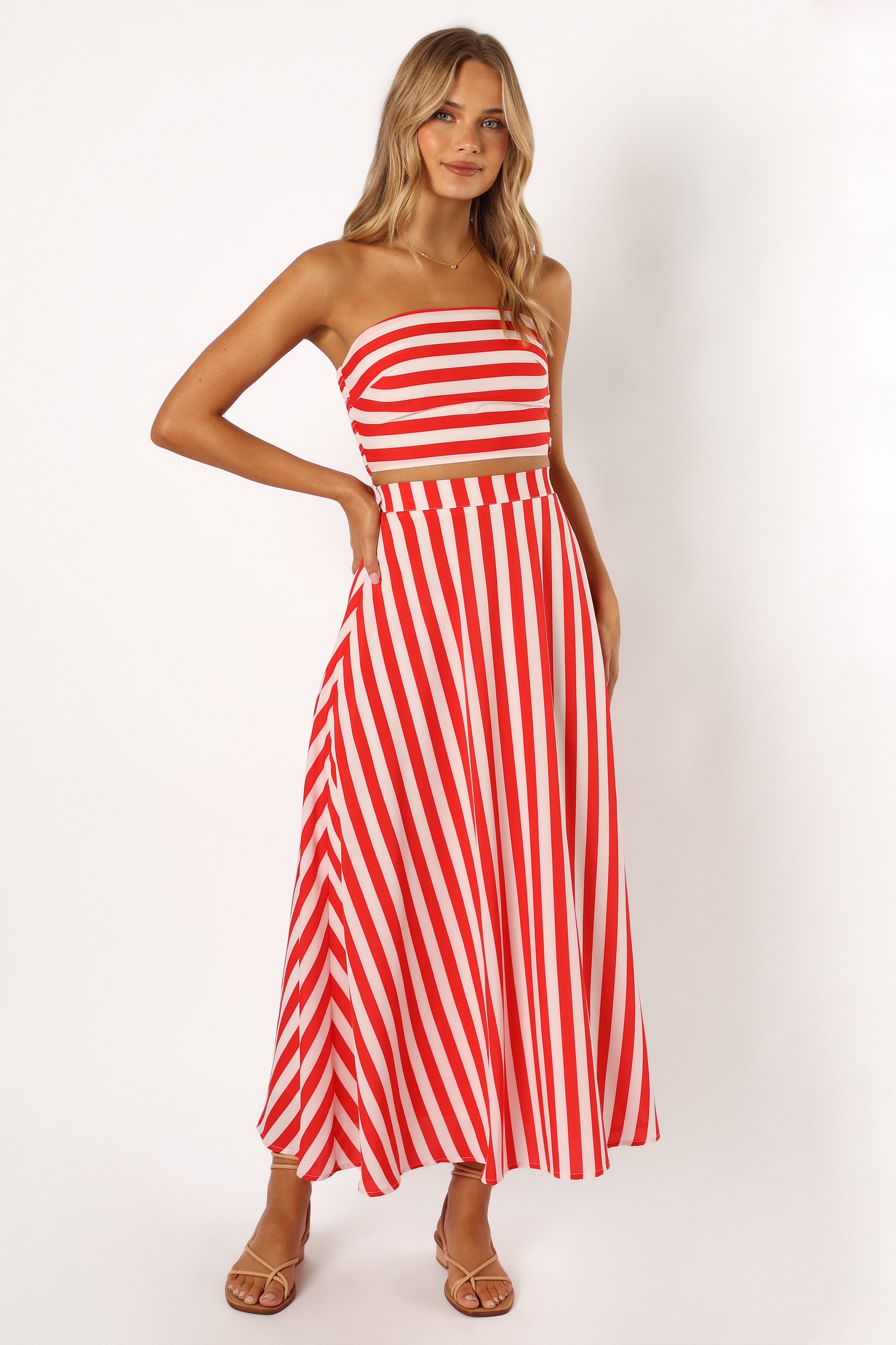 Elijah Set - Red White-Aur Fashion