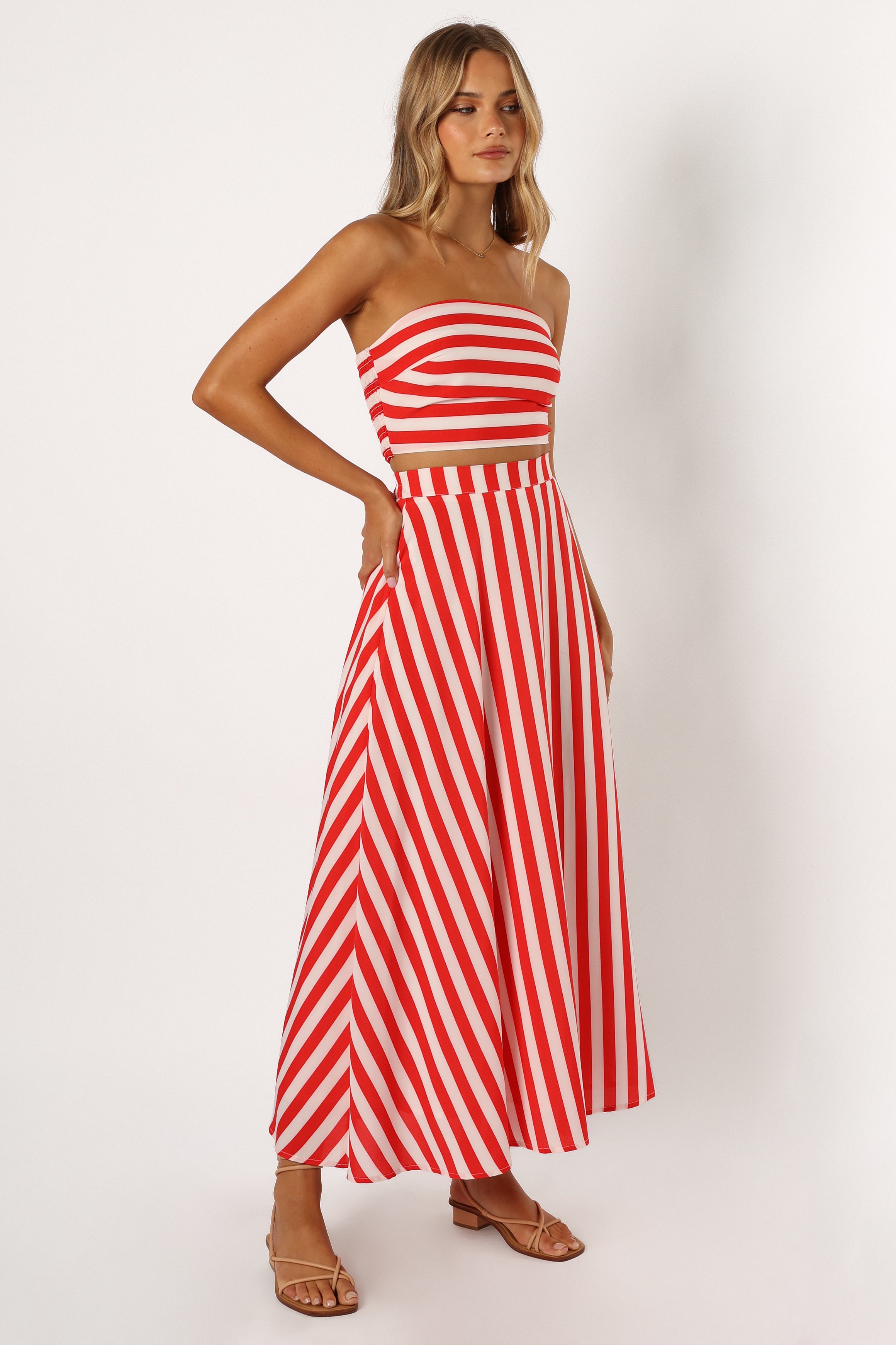 Elijah Set - Red White-Aur Fashion