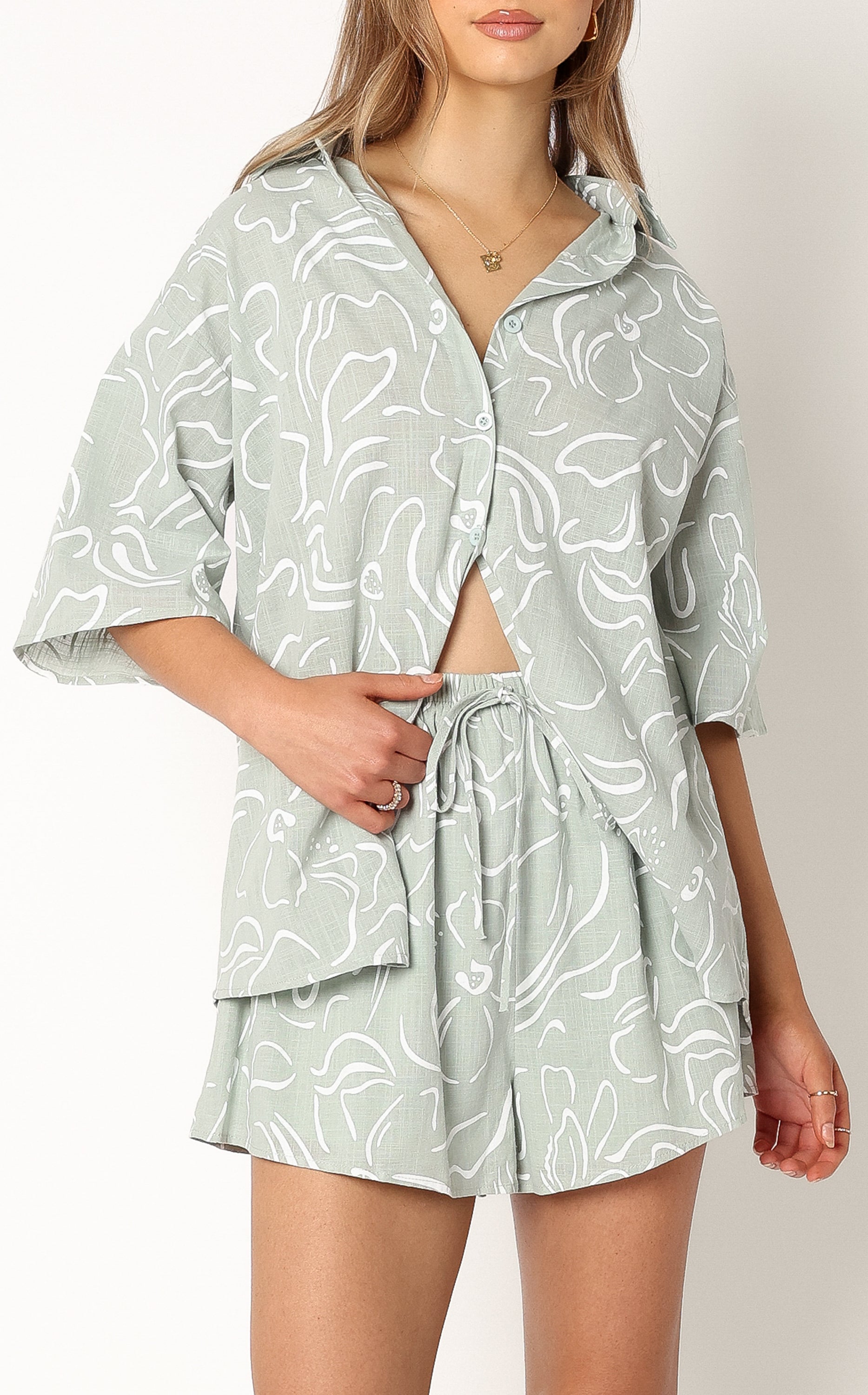 Fiorelli Short Set - Sage-Aur Fashion