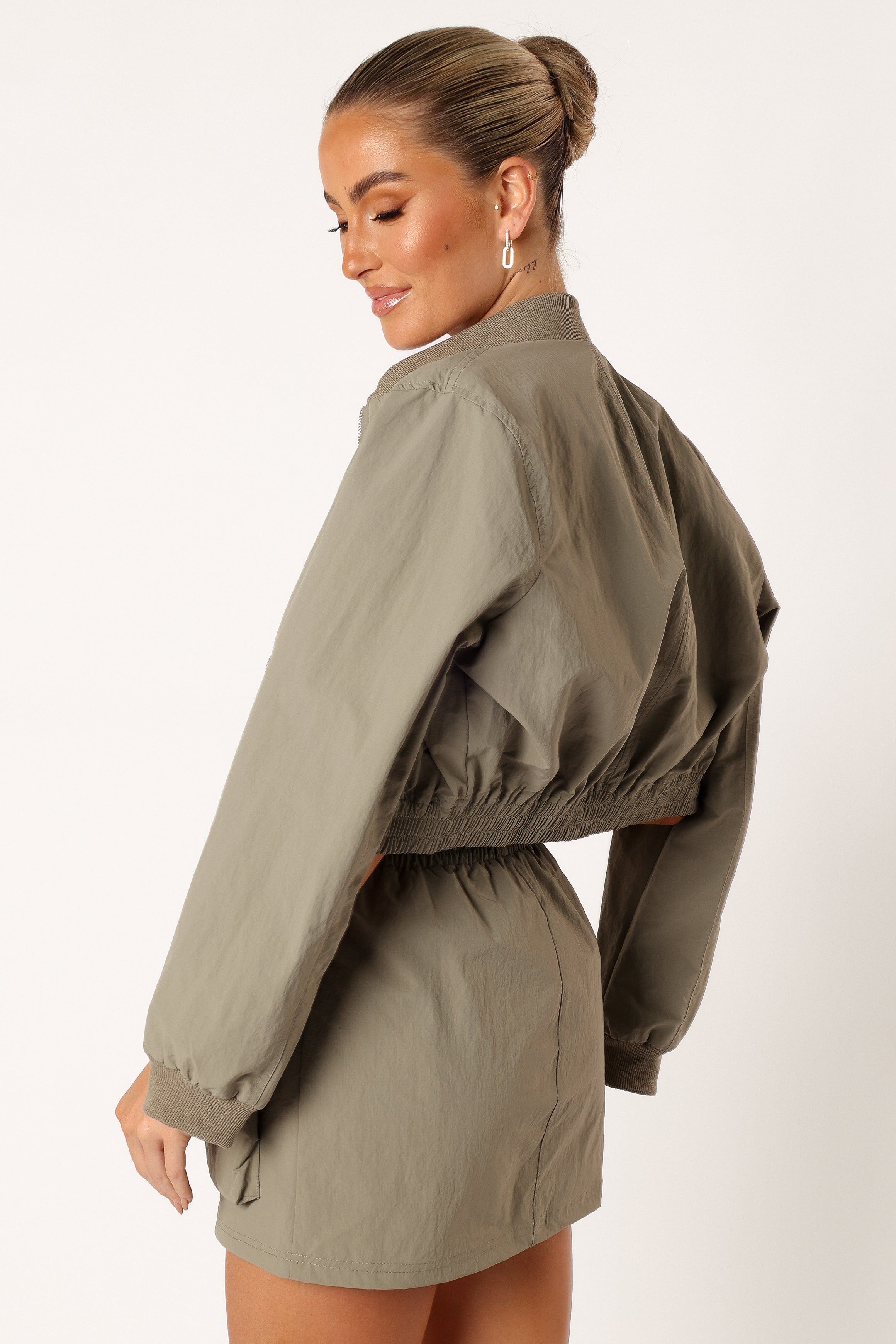 Freddie Two Piece Set - Light Olive-Aur Fashion