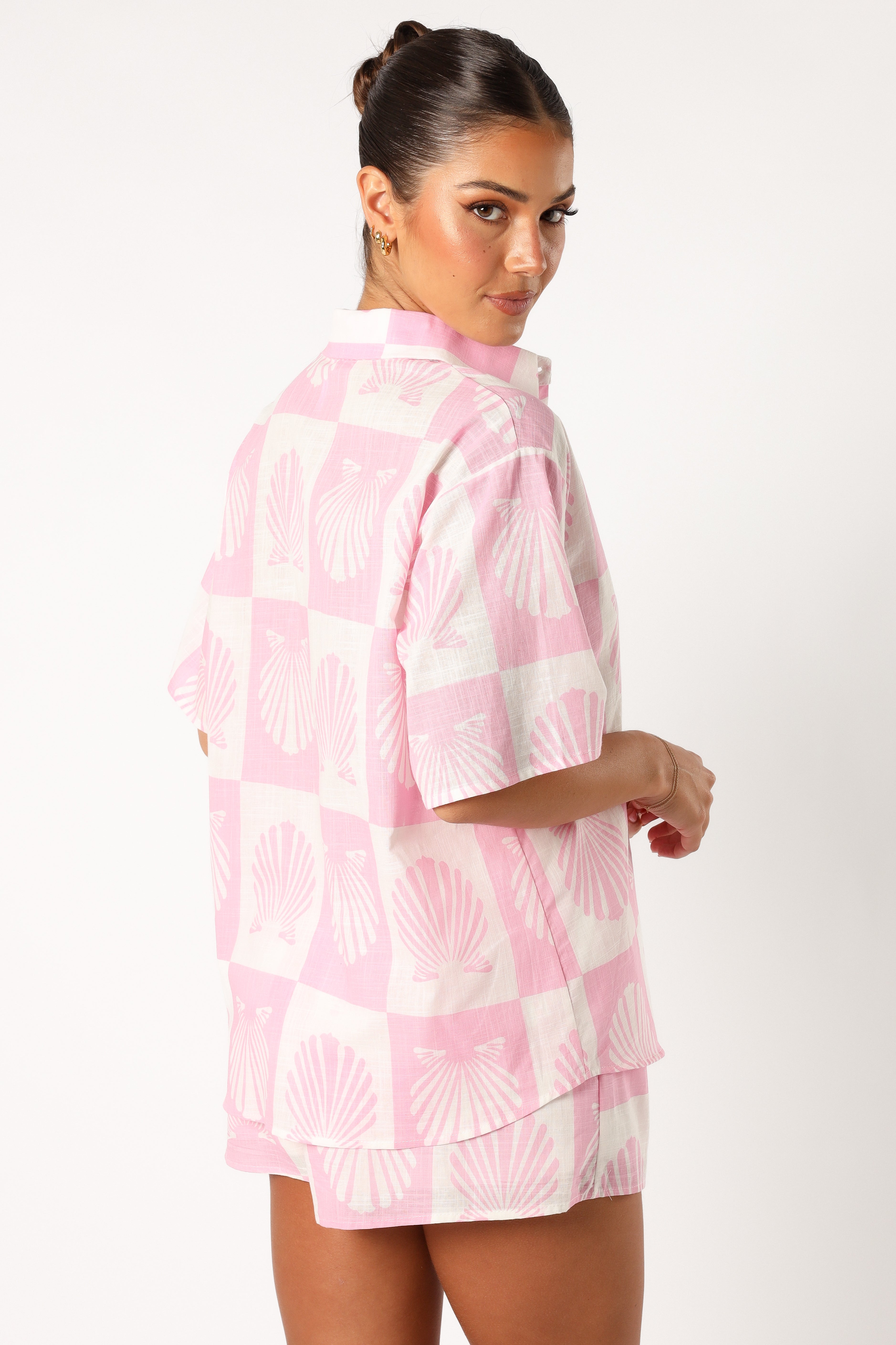 Harvey Short Set - Pink-Aur Fashion