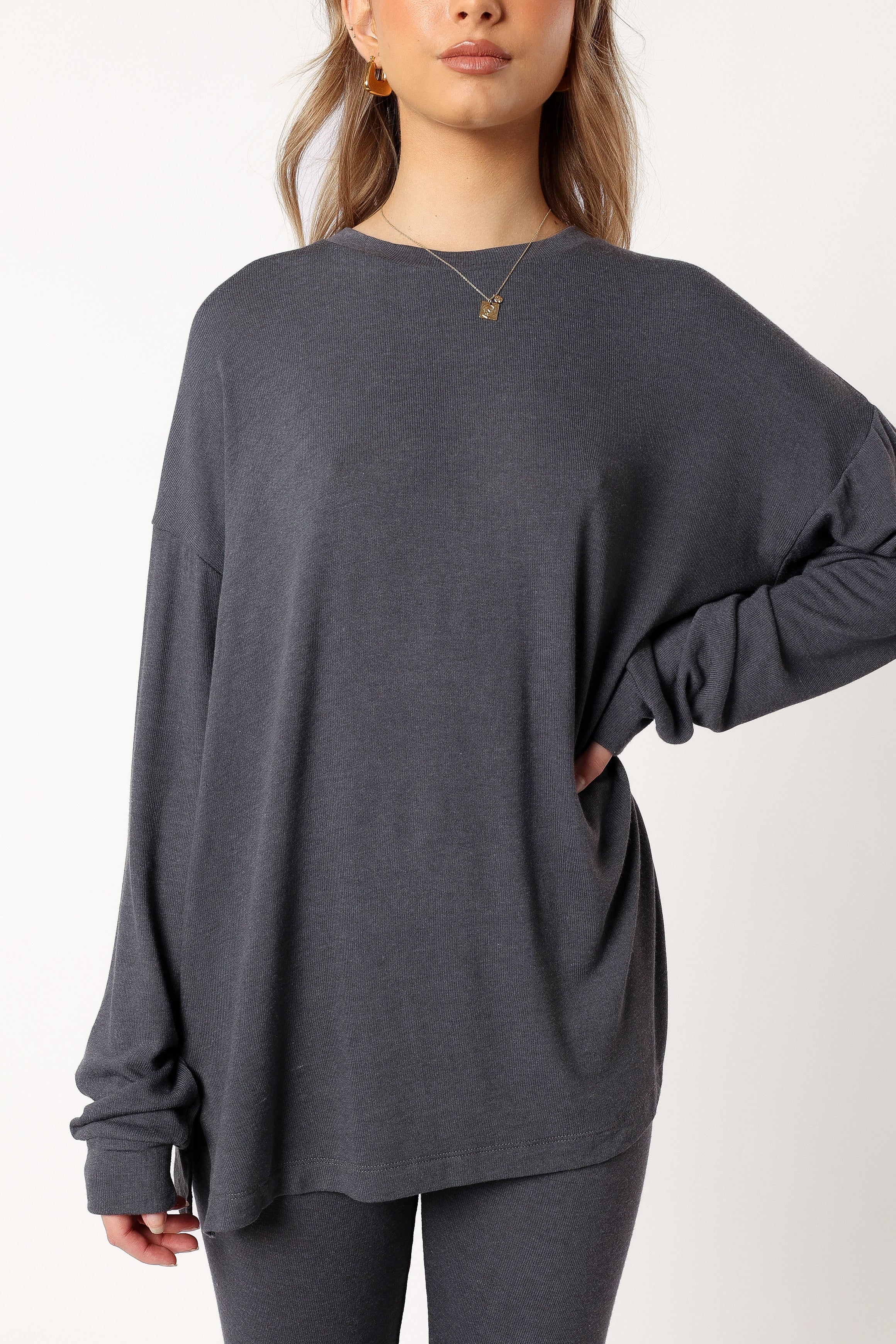 Margo Two Piece Set - Charcoal-Aur Fashion