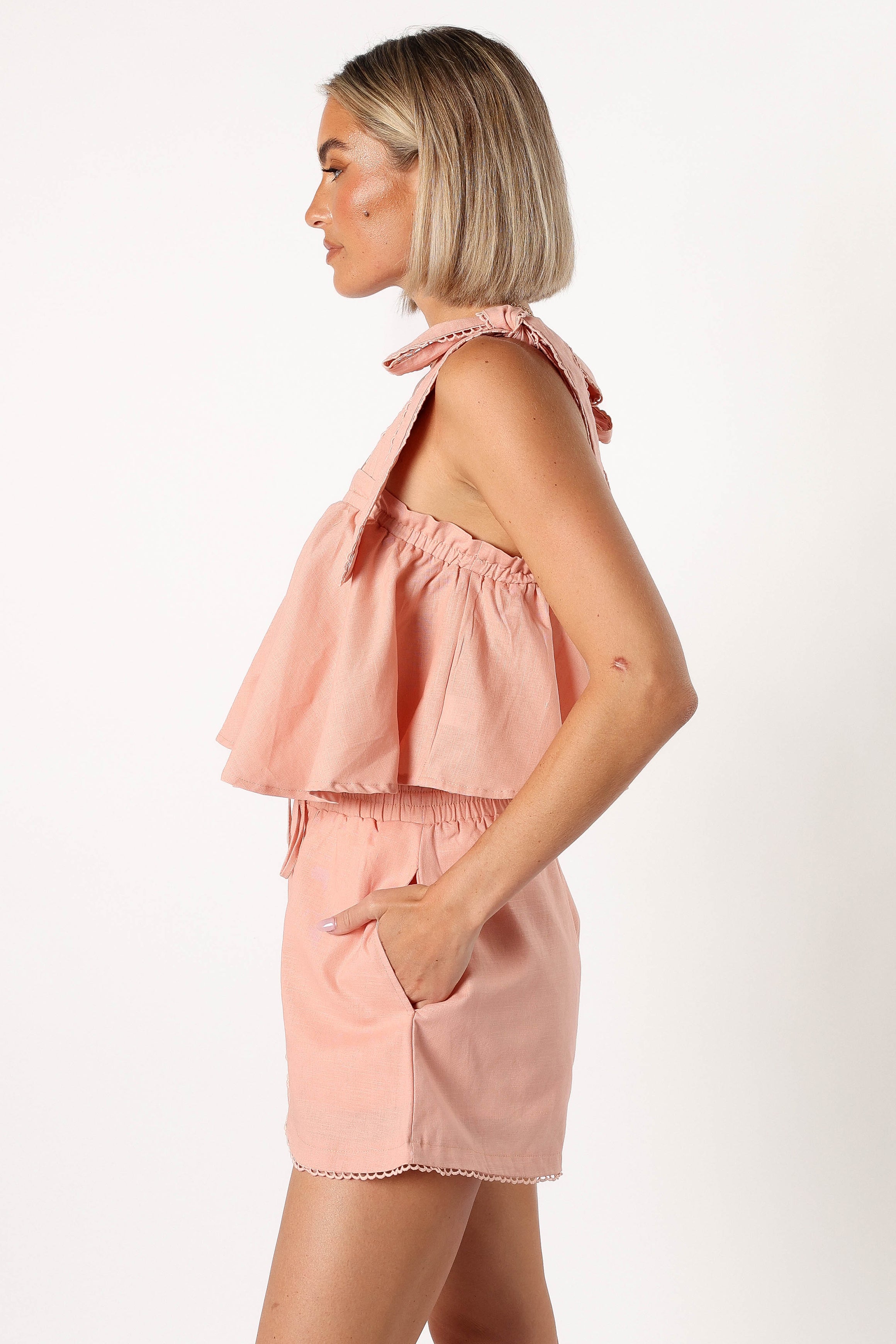 Micky Short Set - Pink-Aur Fashion