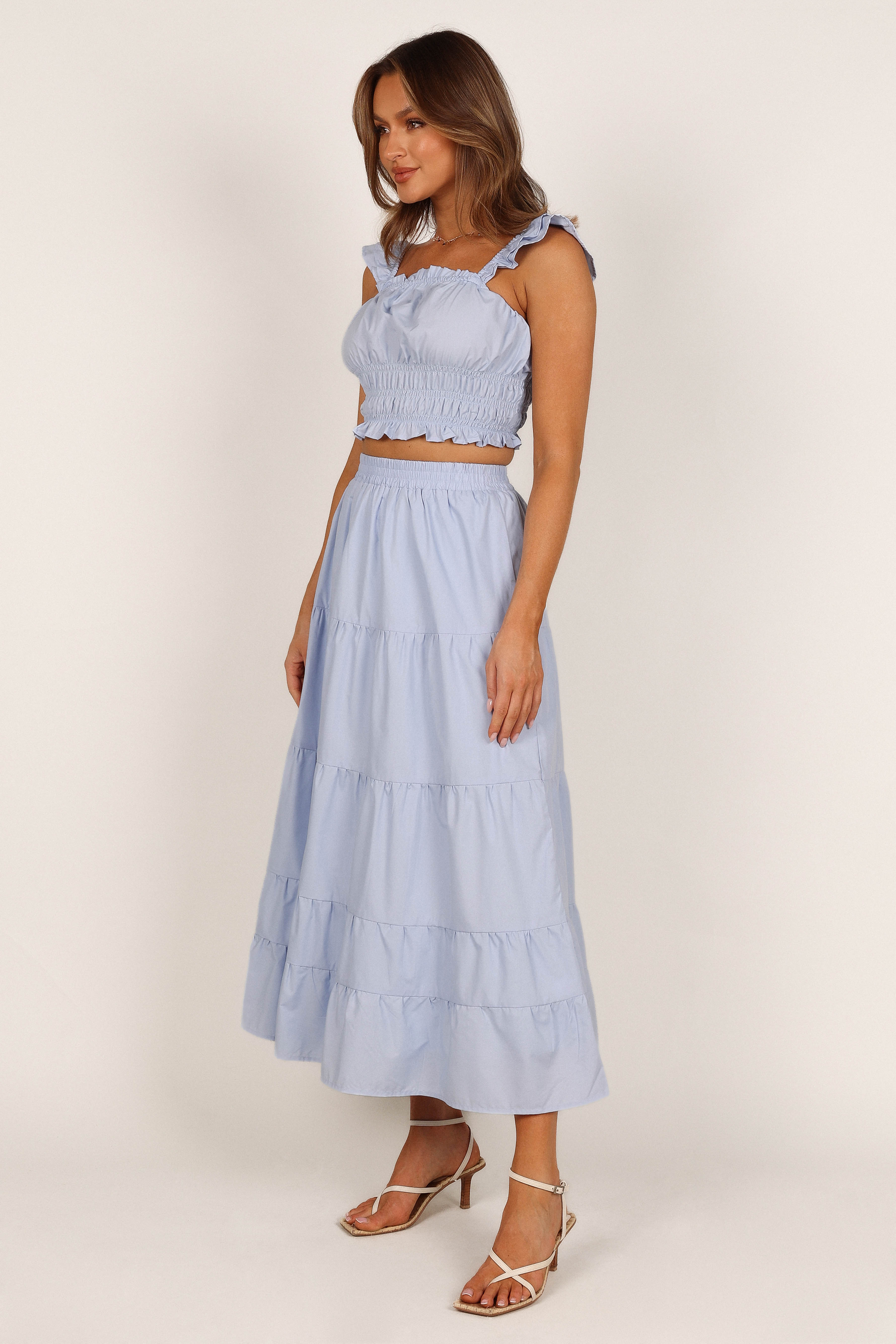 Myley Two Piece Set - Blue-Aur Fashion