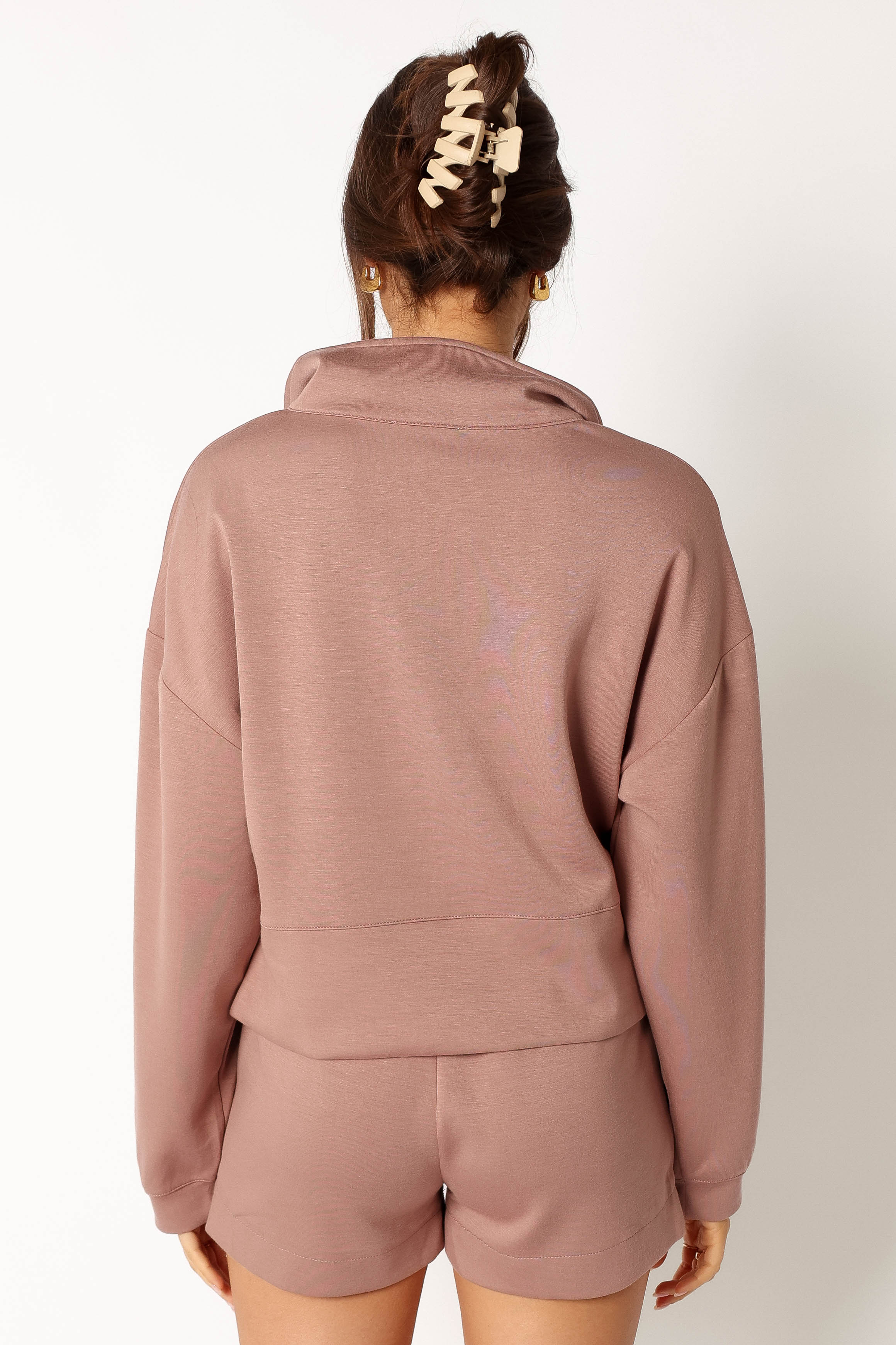 Paula Oversized Sweat Set - Mocha-Aur Fashion