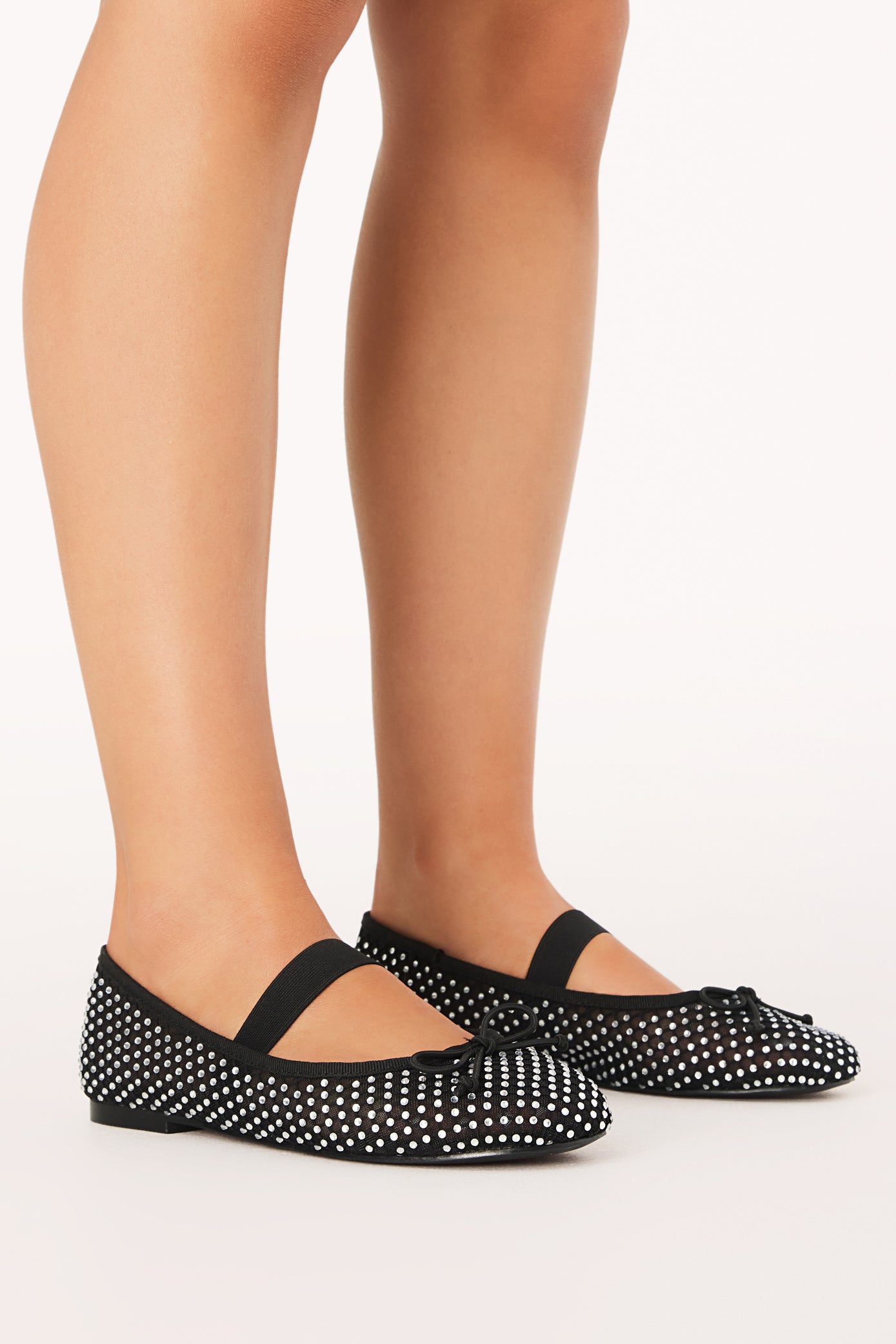 Edda Flats - Black/Diamante-Aur Fashion