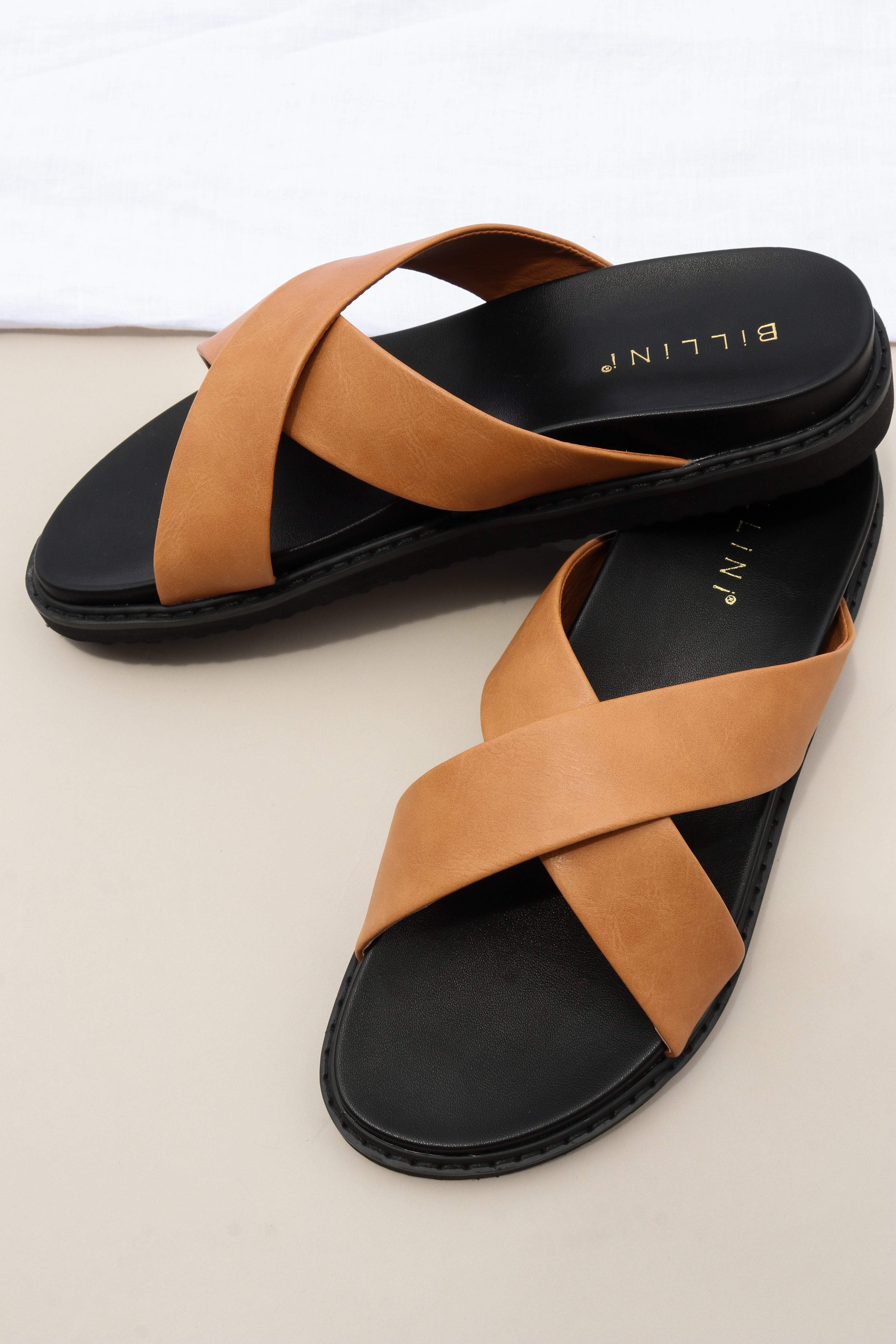 Zada Slide - Sugar Brown-Aur Fashion