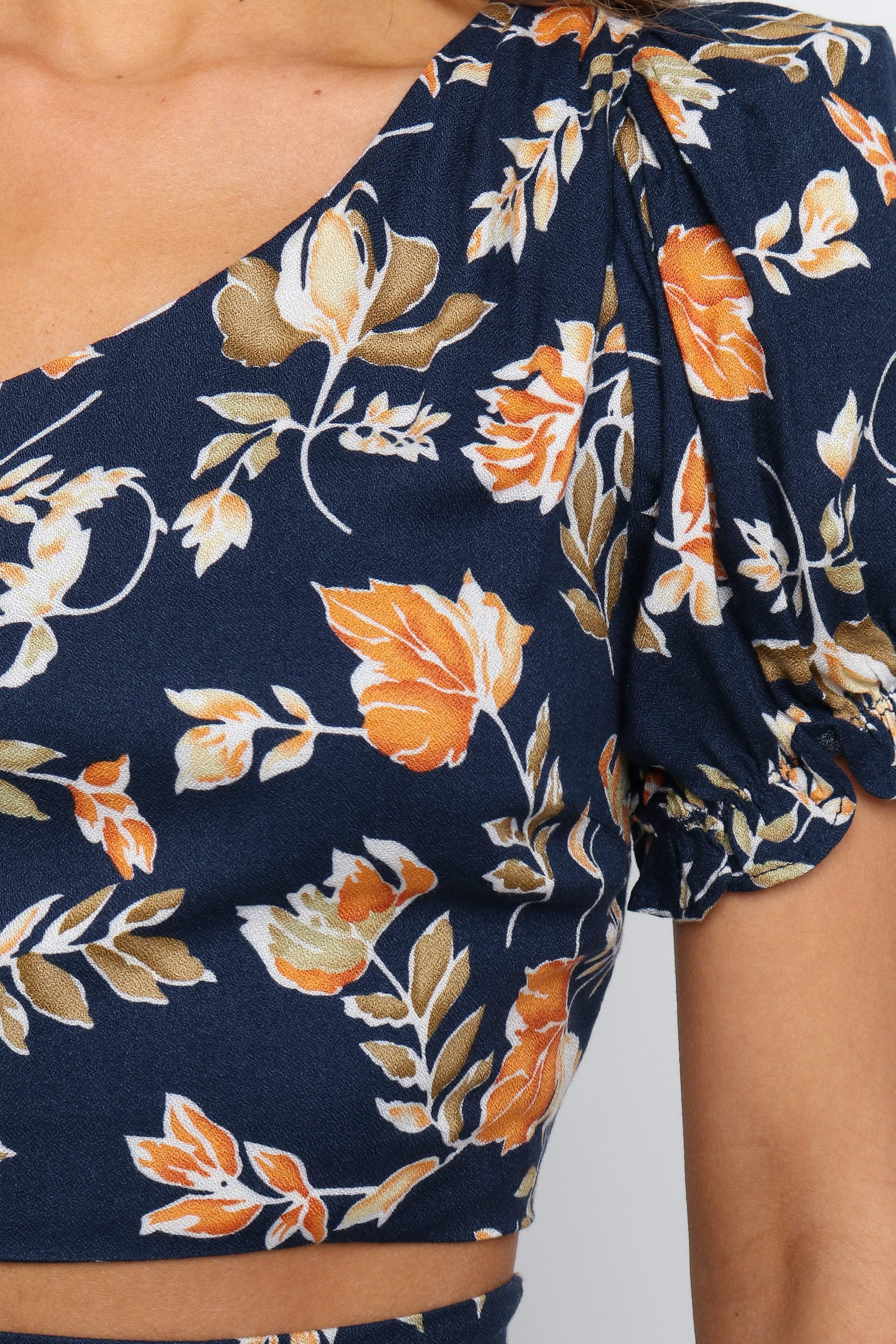 Aimee Top - Navy-Aur Fashion