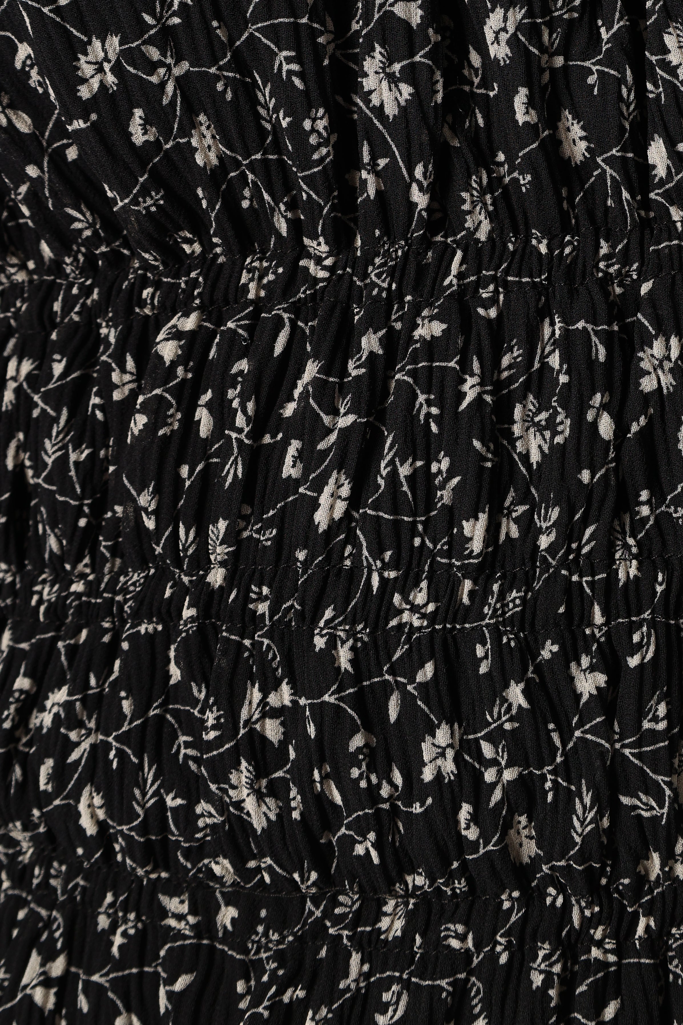 Allison Ruffle Top - Black Off White-Aur Fashion